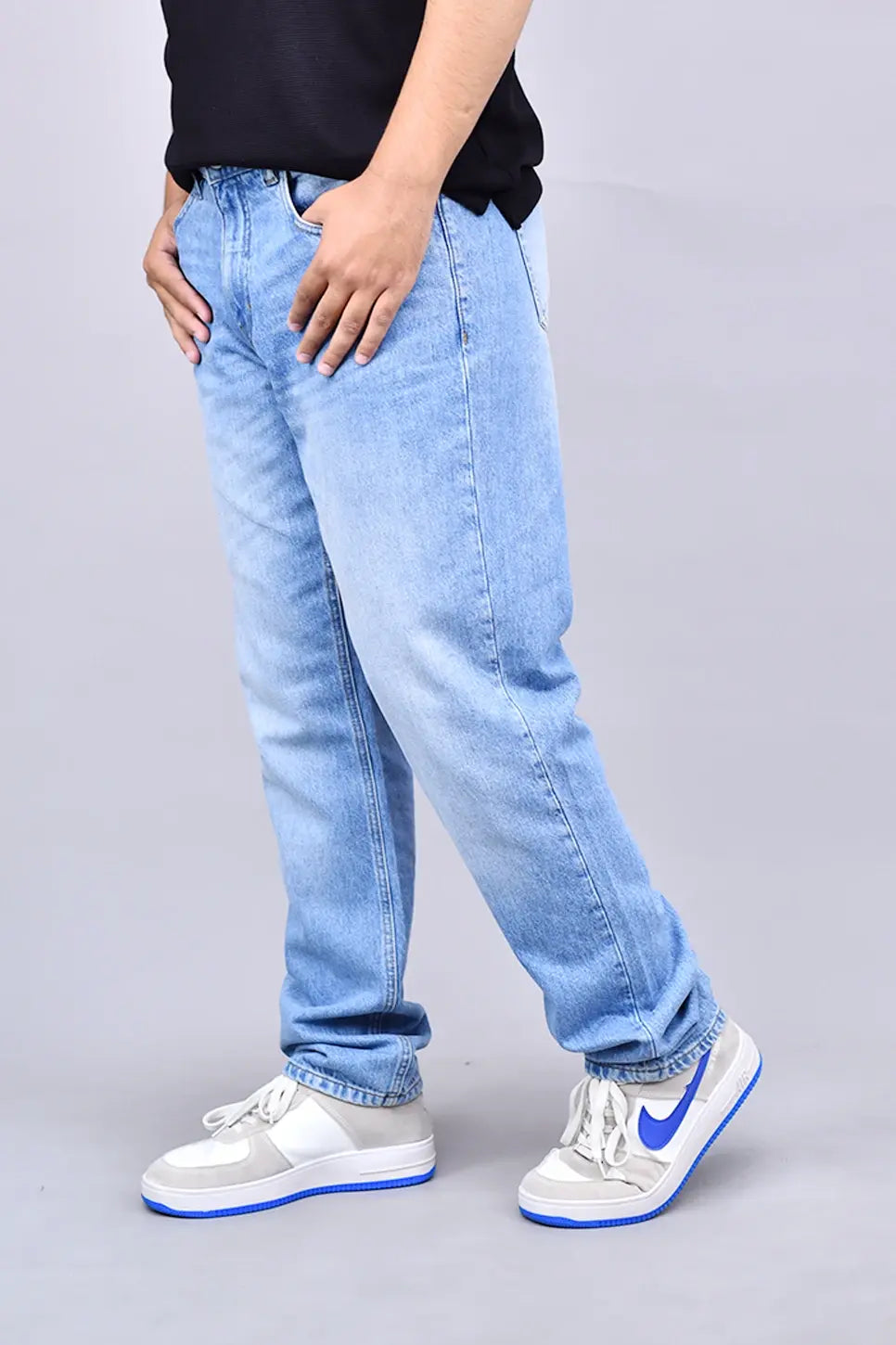 Royal Blue Baggy Fit Jeans