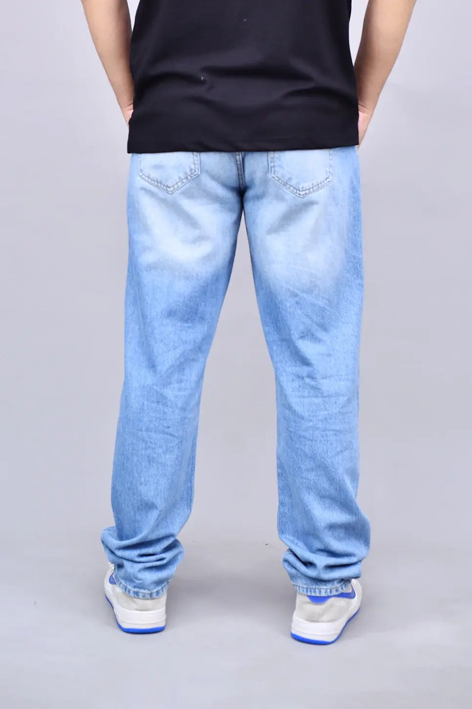 Royal Blue Baggy Fit Jeans