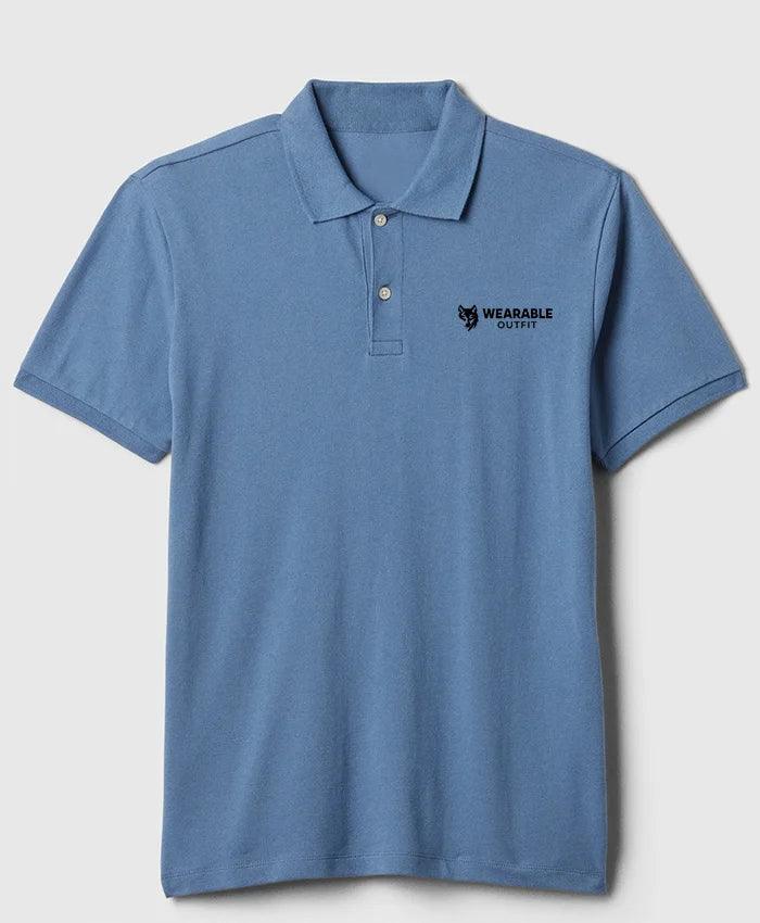 Slim Fit Polo T-Shirt - Bainbridge Blue