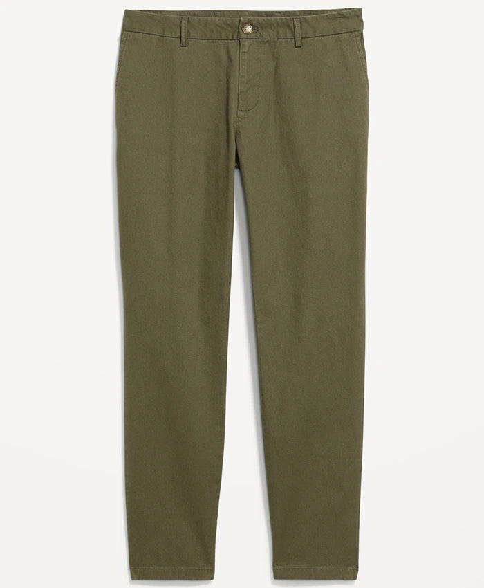 Slim Fit Cotton Chino Pant - Olive