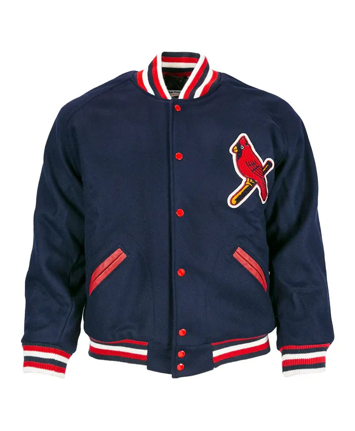 St. Louis Cardinals 1950 Navy Blue Varsity Jacket
