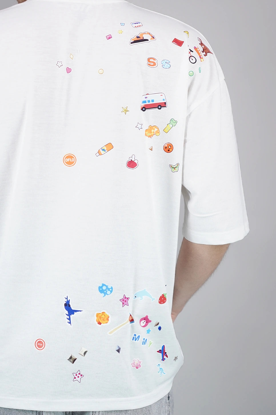 Sticker Bomb Oversized T-Shirt