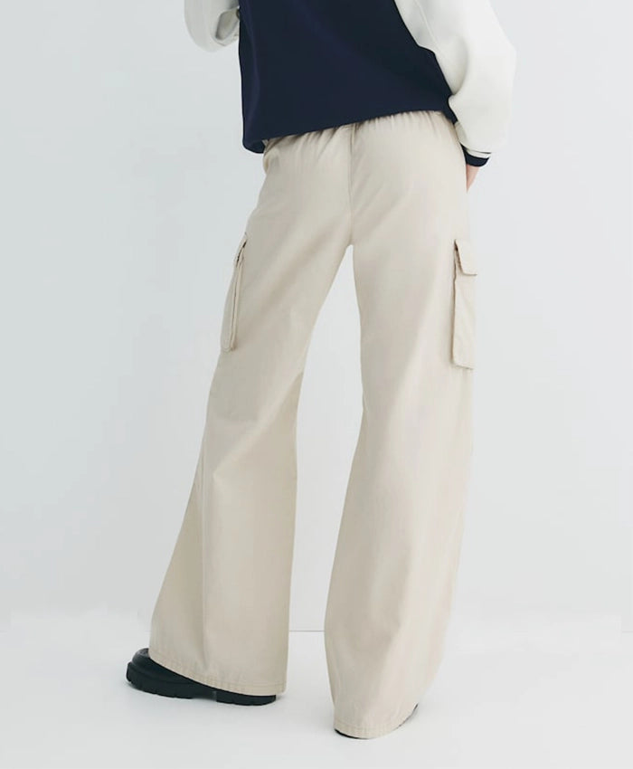 Straight-Leg Cotton Cargo Pant