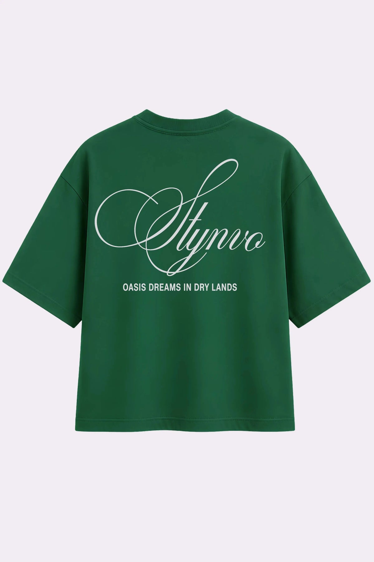 STYNVO Green Graphic Oversized T-Shirt
