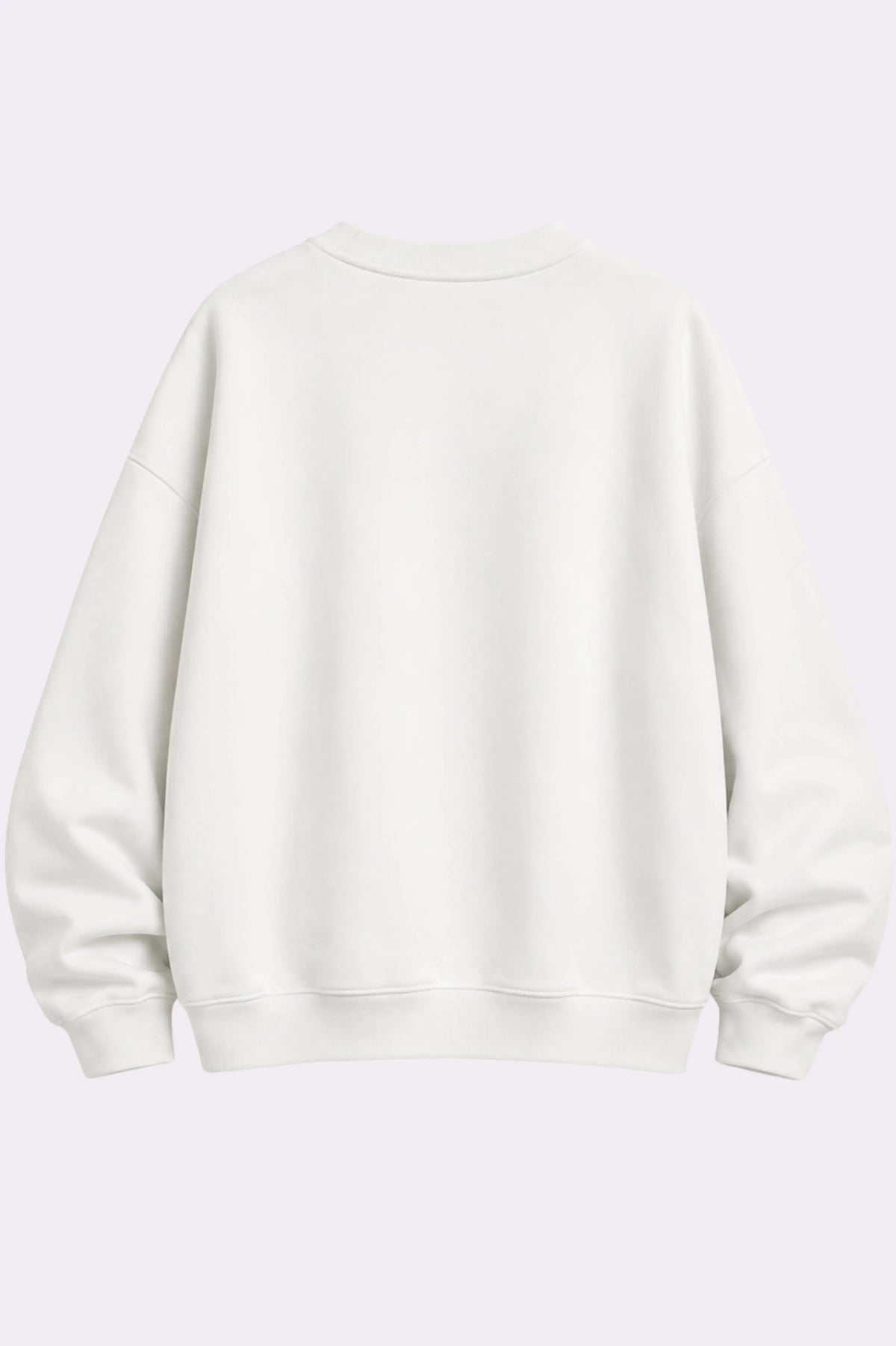 Floral White Graphic Patchwork Sweatshirt