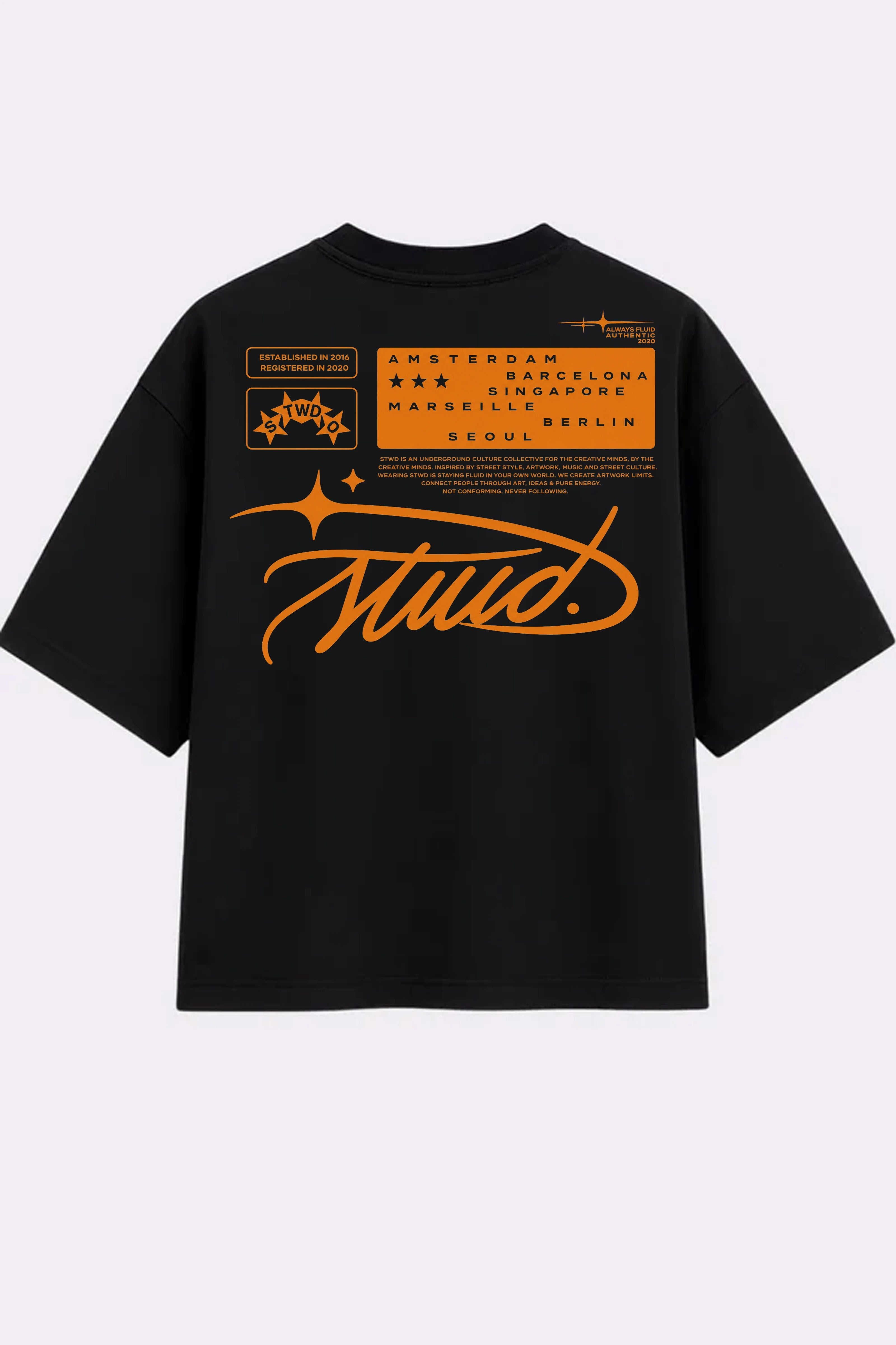 STWD Black Oversized T-shirt