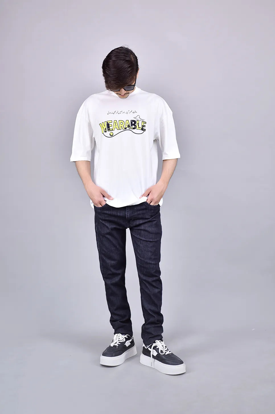 Waqt Calligraphy Logo Tee