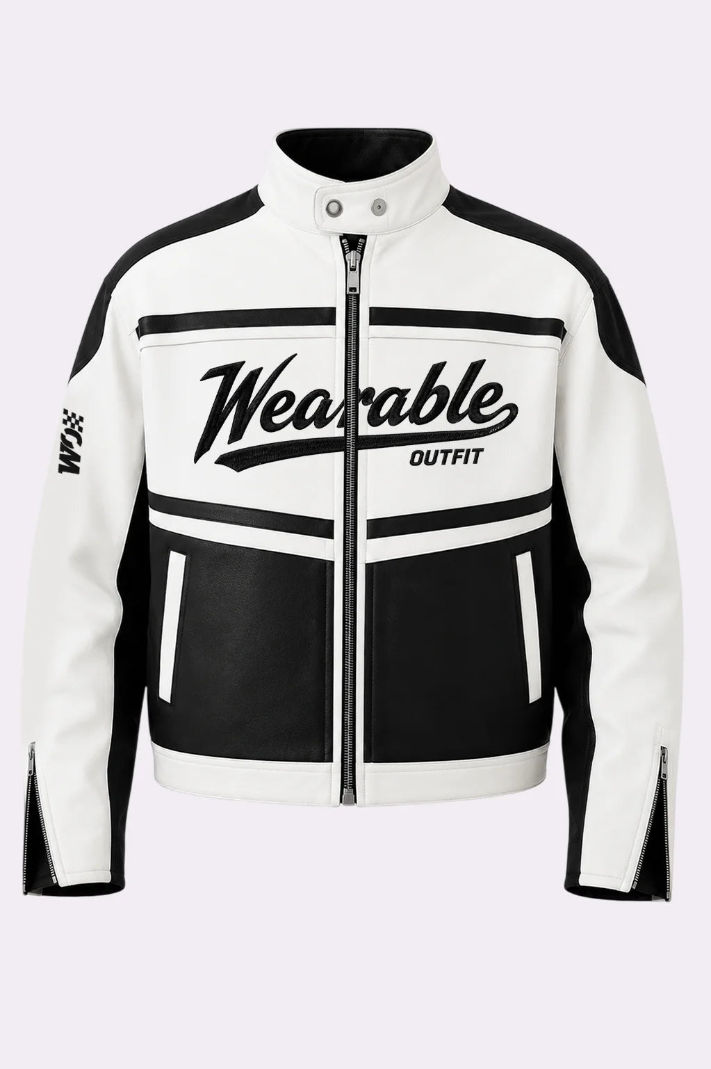 Oversized Faux Leather Biker Jacket