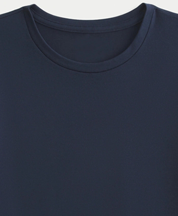 Women Basic Navy Blue Tees