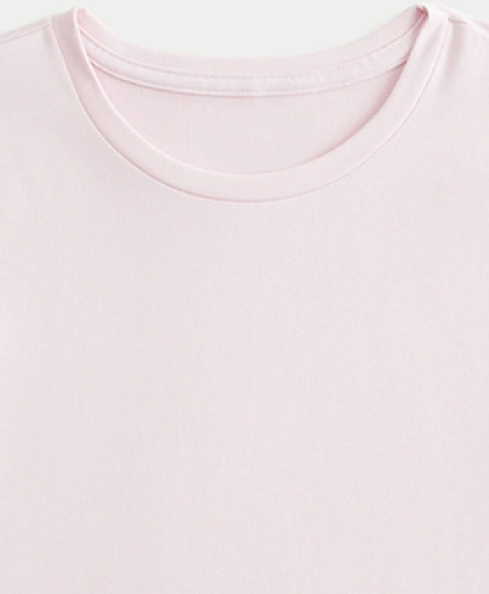 Women Light Pink Basic Tee