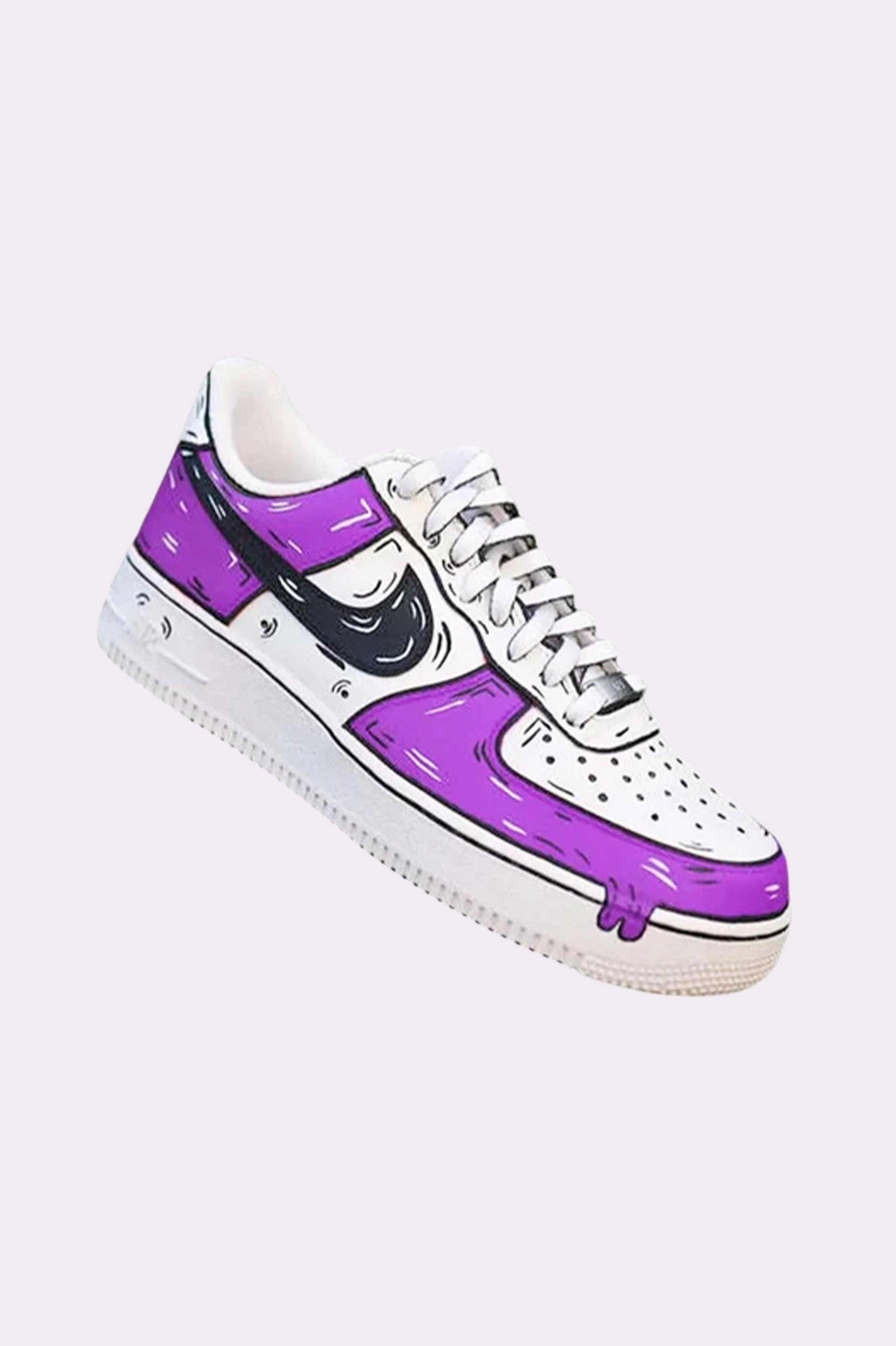 Custom AF1 Cartoon Drip Sneakers