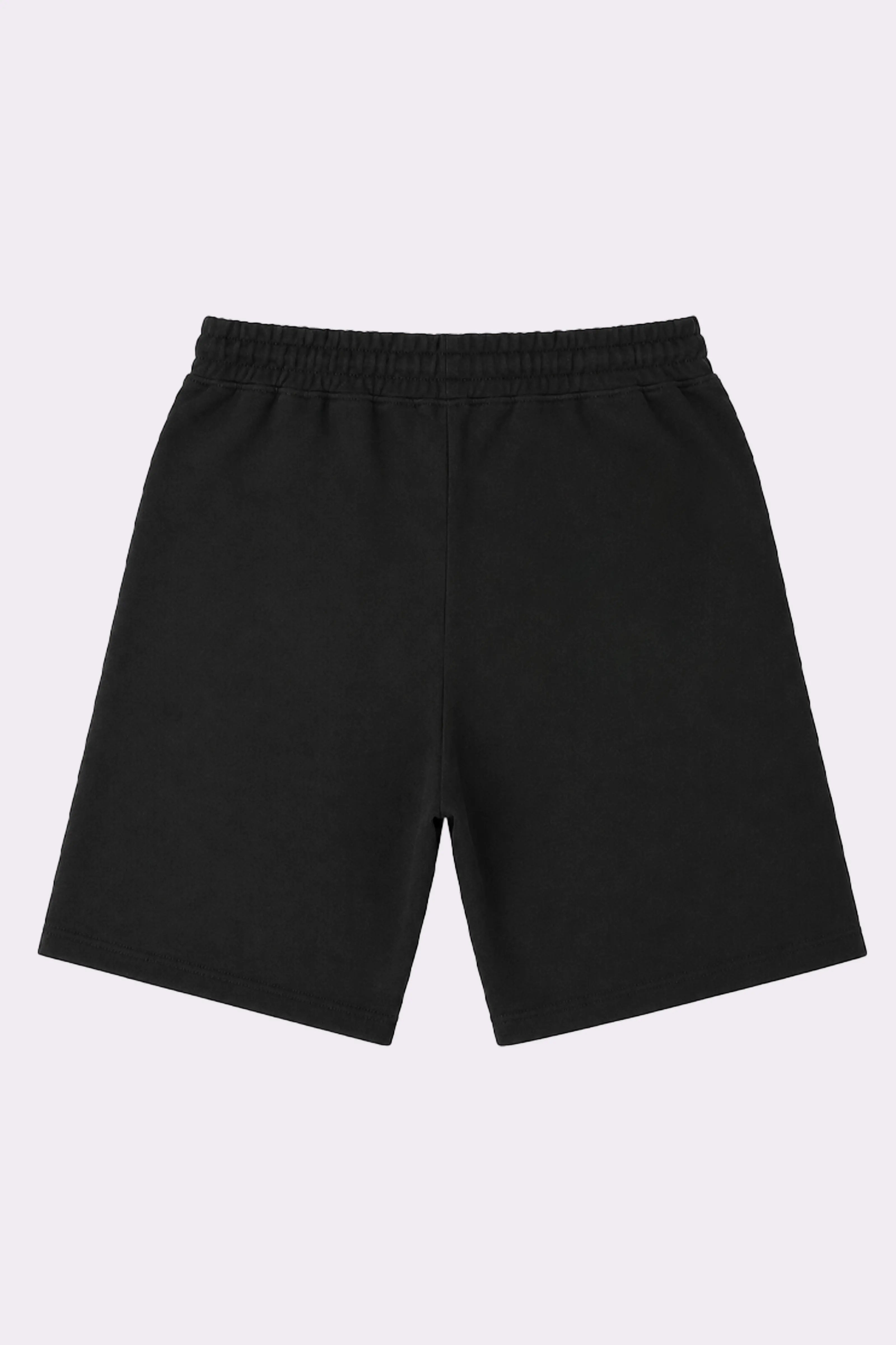 Black Cotton Casual Shorts