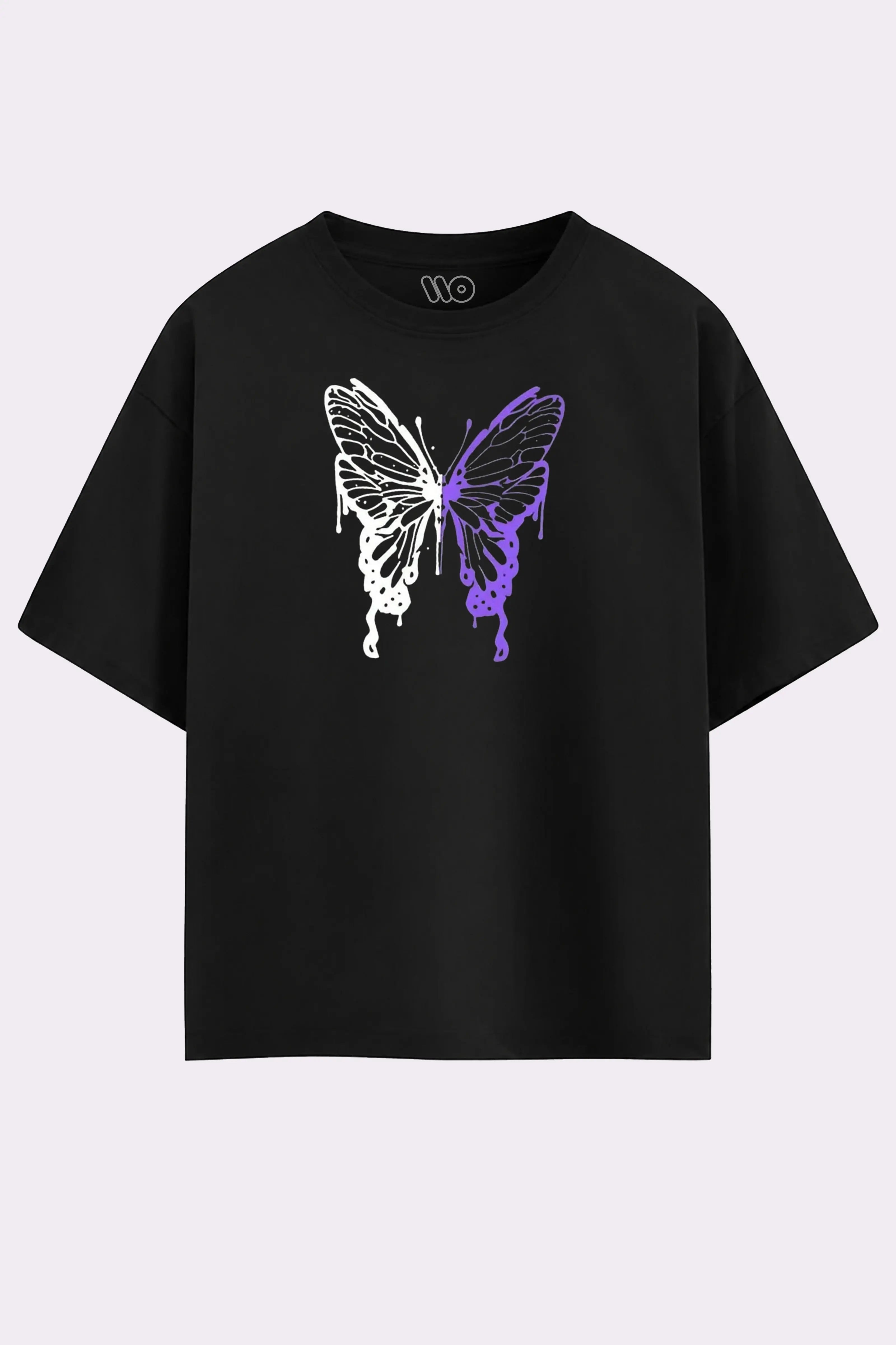 Black Butterfly Oversized T-Shirt