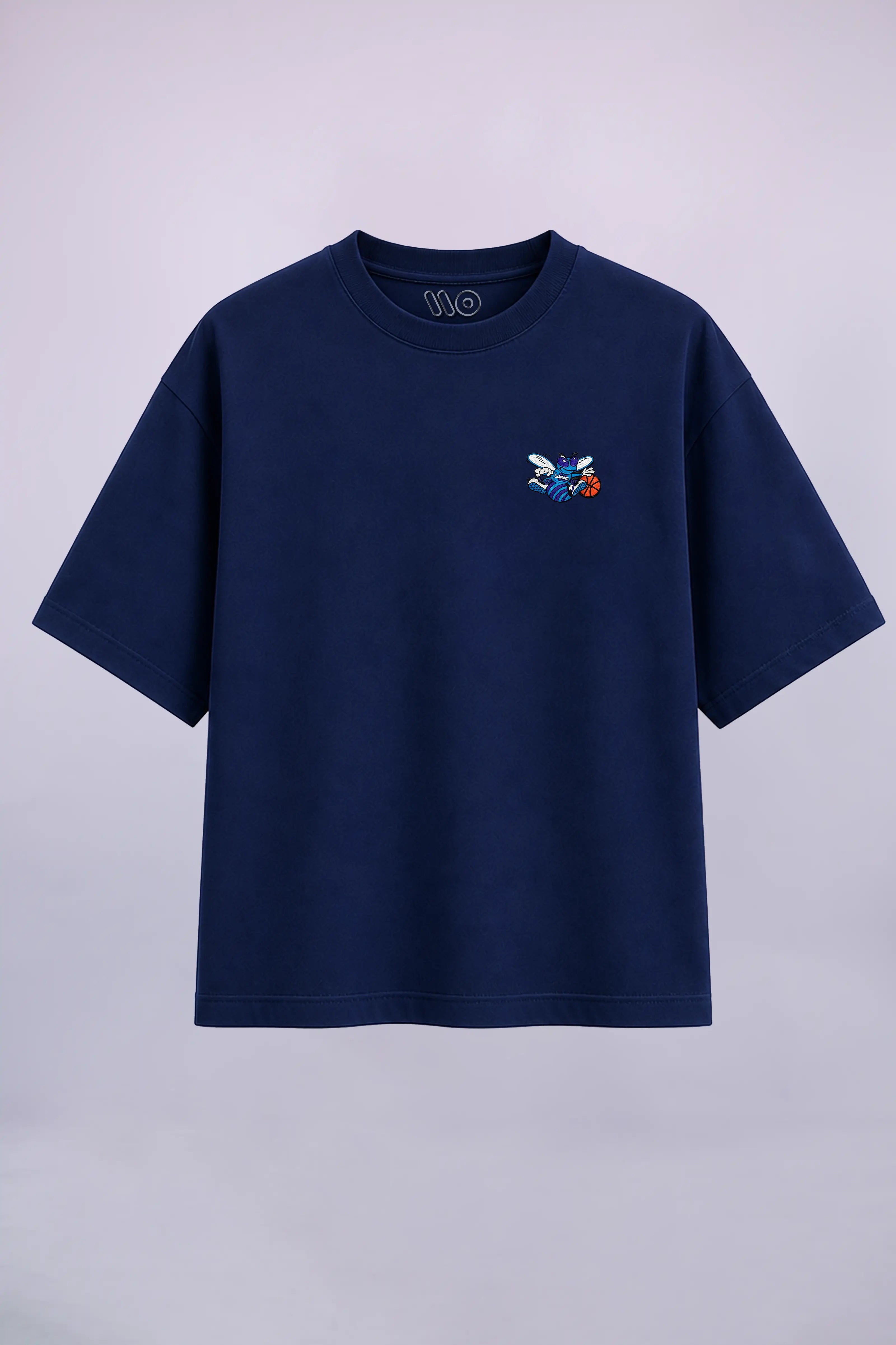 Navy Blue Hornet Embroidered T-Shirt