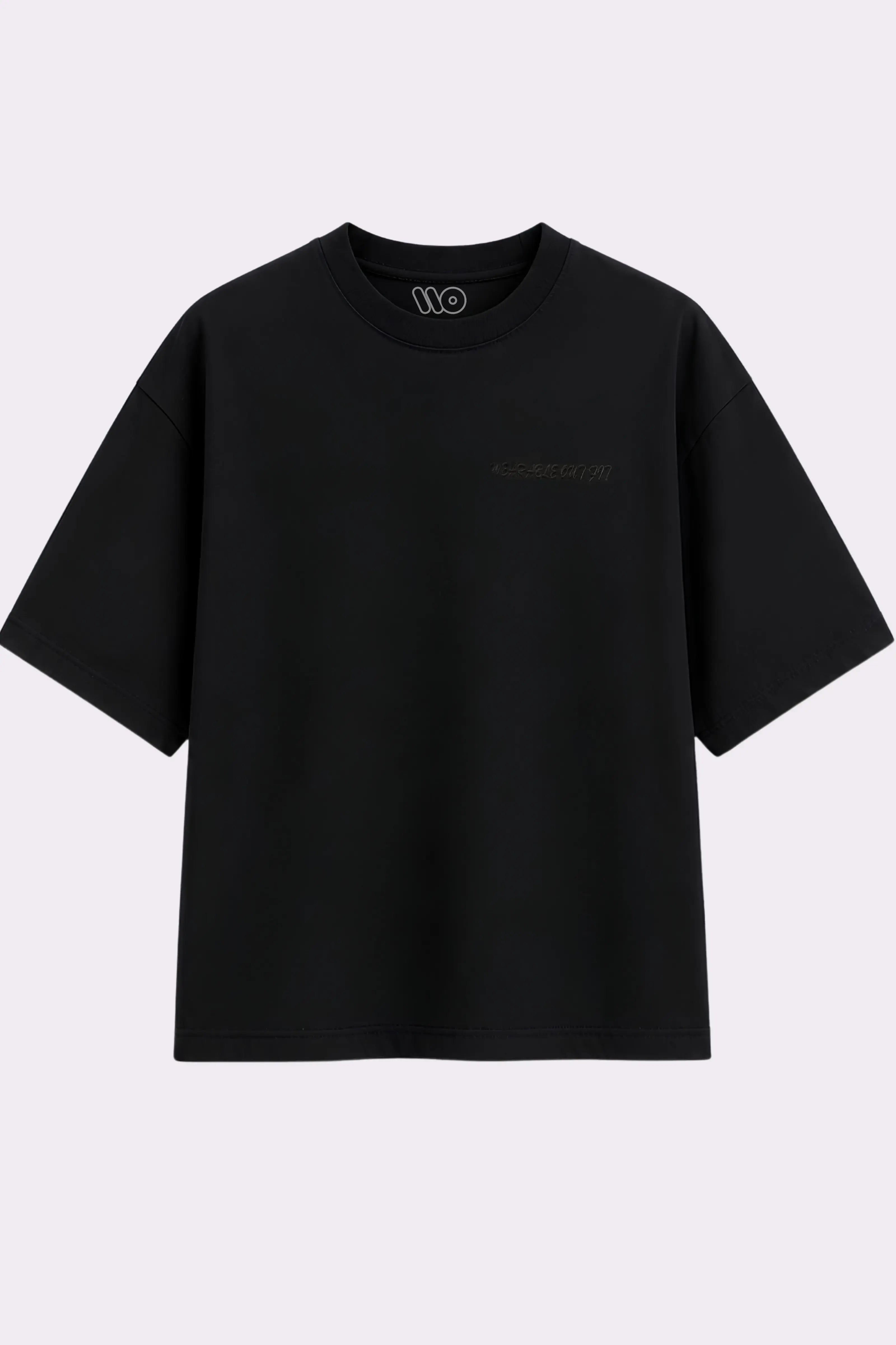 Monochrome Floral Oversized T-Shirt