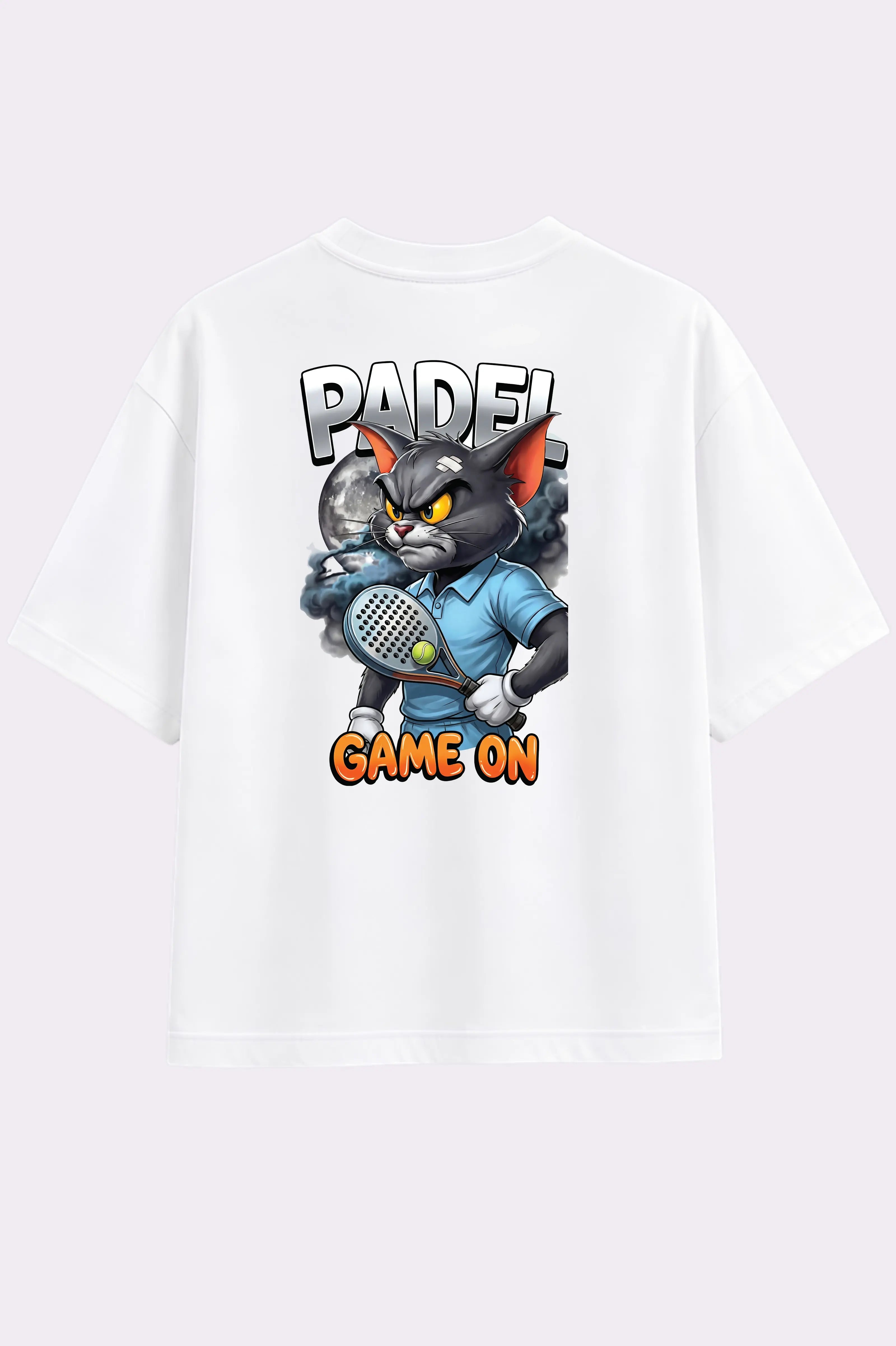 Padel Game On Oversized T-Shirt