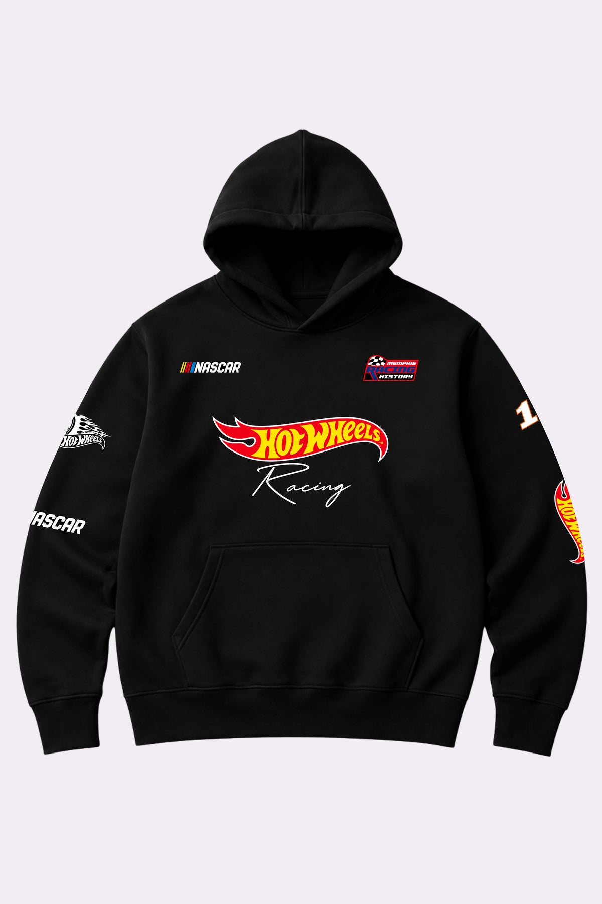 Hot Wheels Racing Kids Black Hoodie