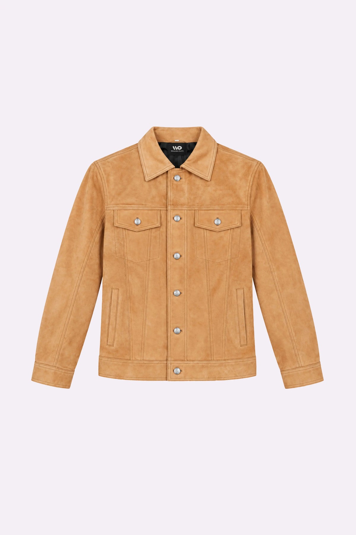Levice Suede Leather Trucker Jacket