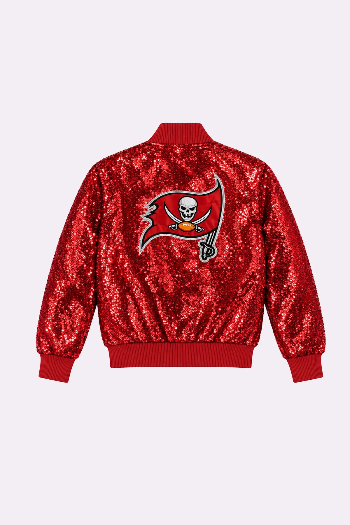 Red Sequin Bomber Jacket