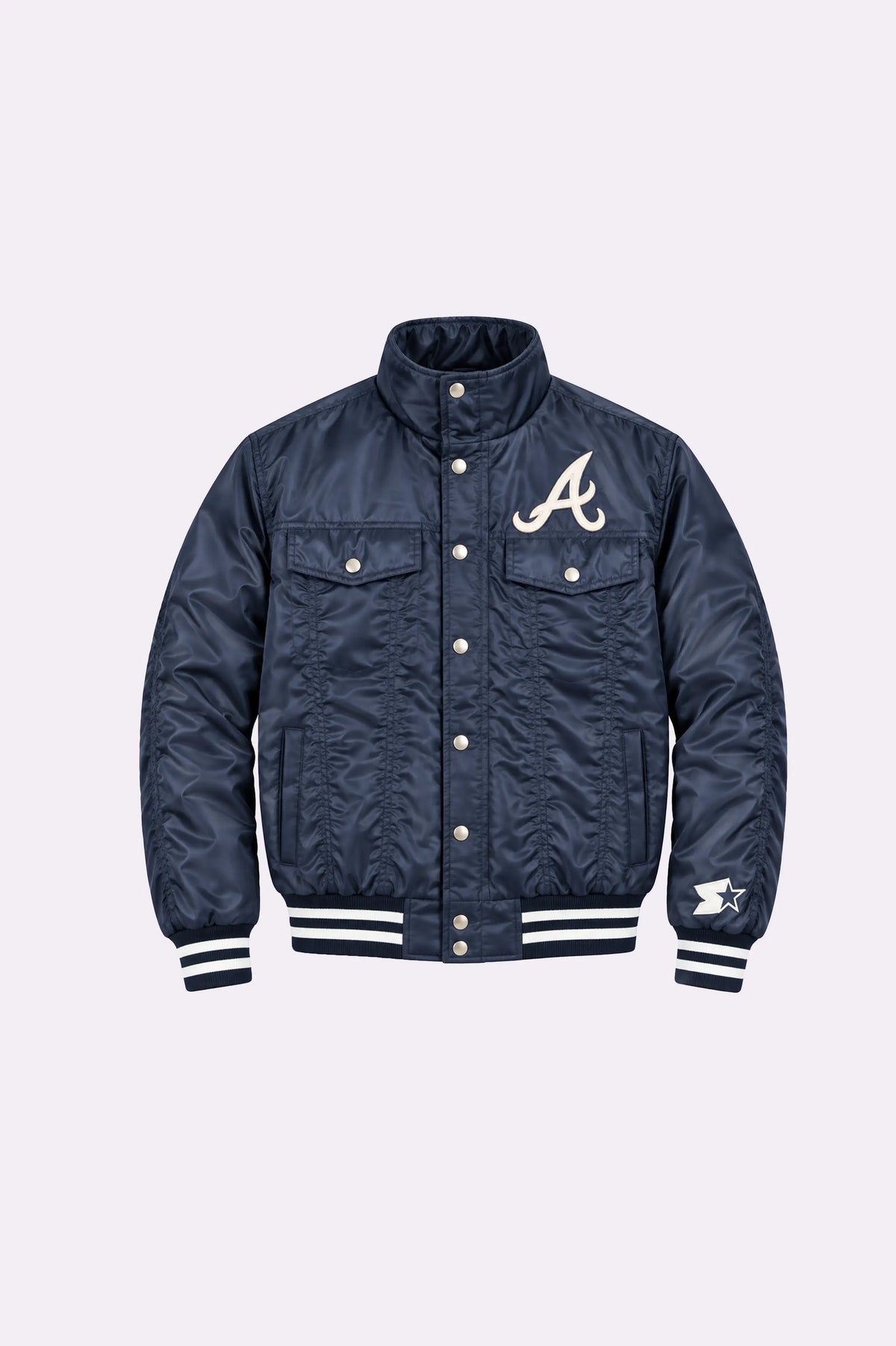 Atlanta Braves Satin Trucker Jacket
