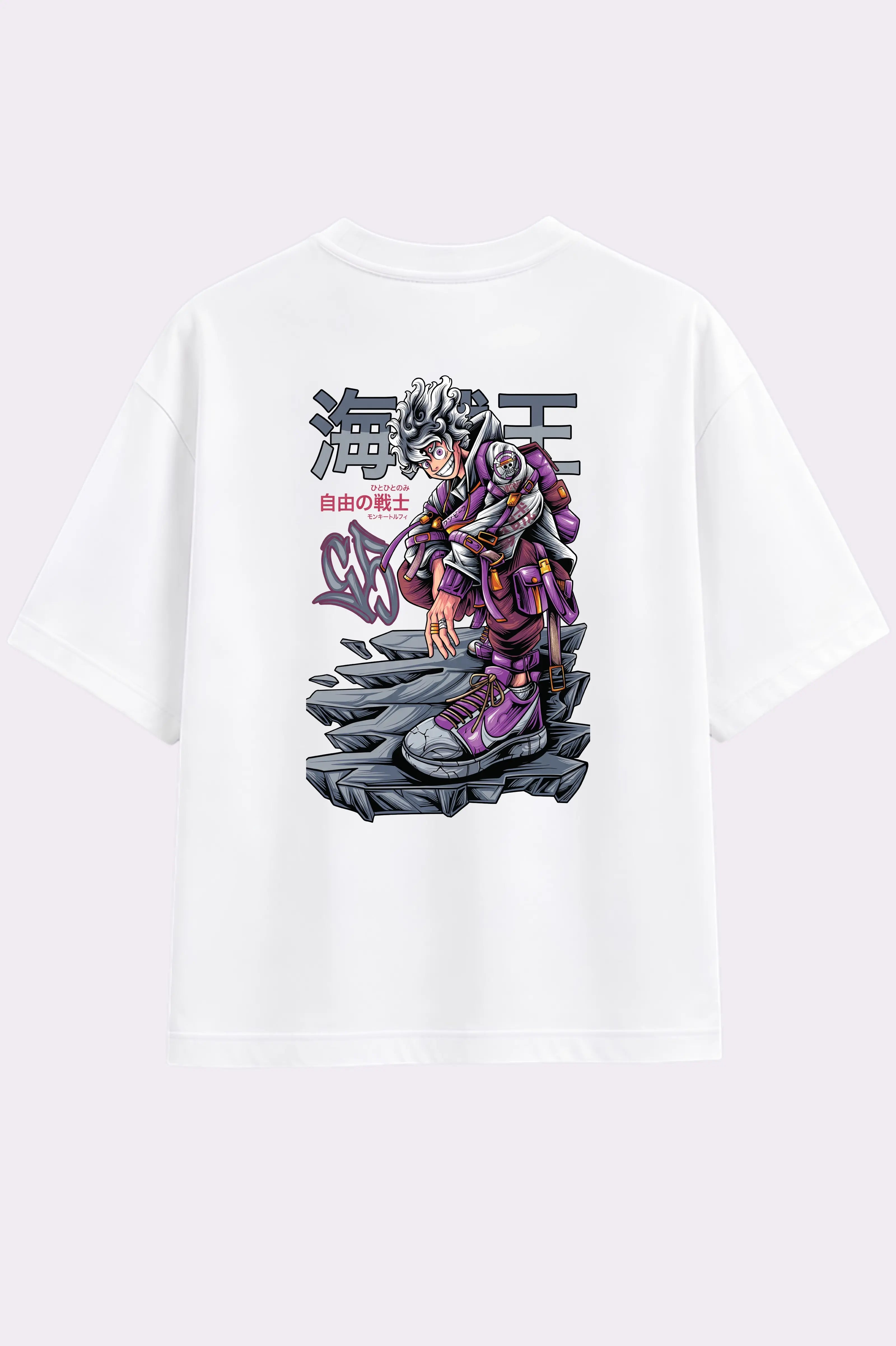 Luffy Gear 5 Graphic White T-Shirt