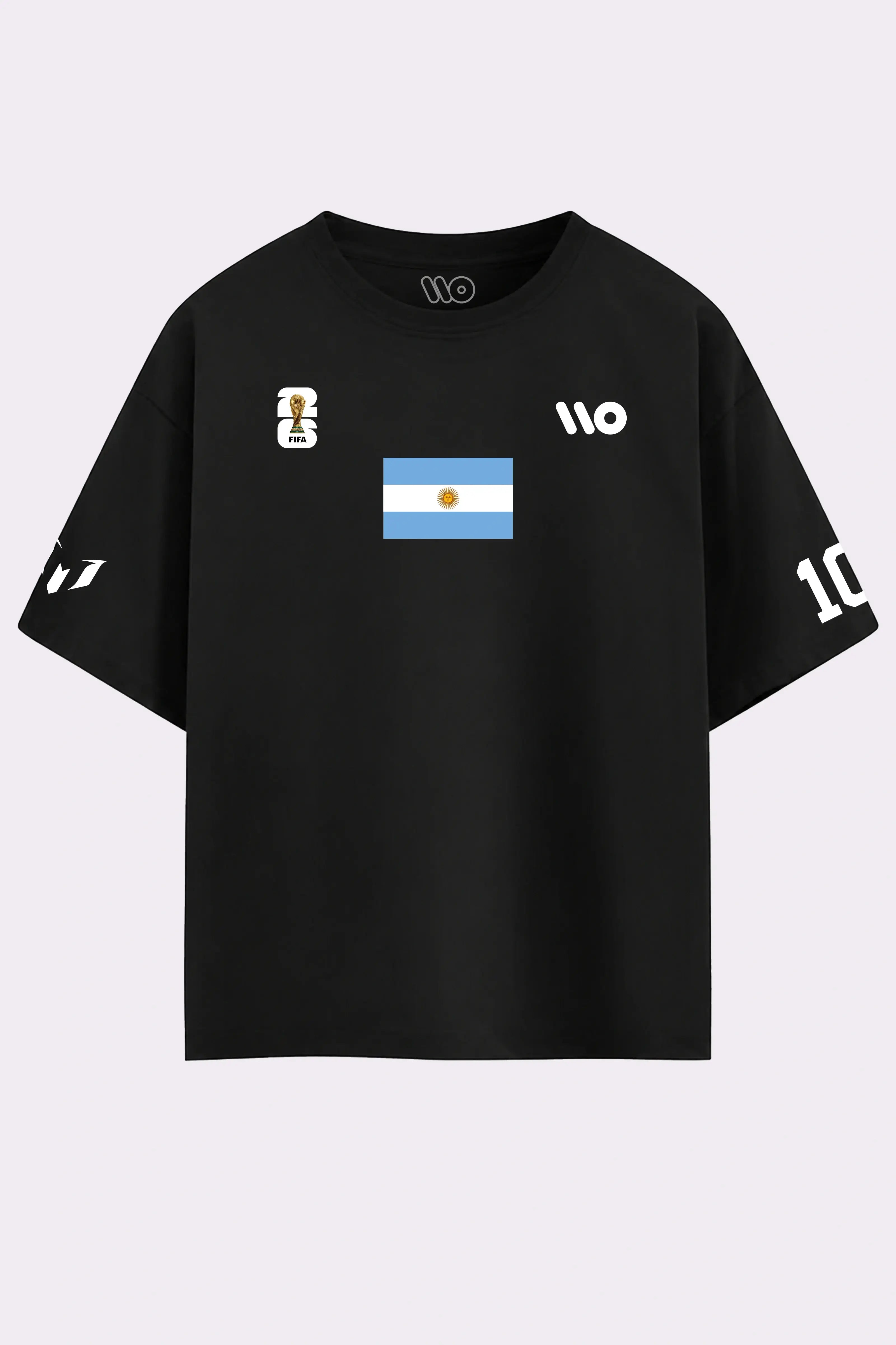 The Last Dance Messi Graphic Black Oversized T-Shirt for Men