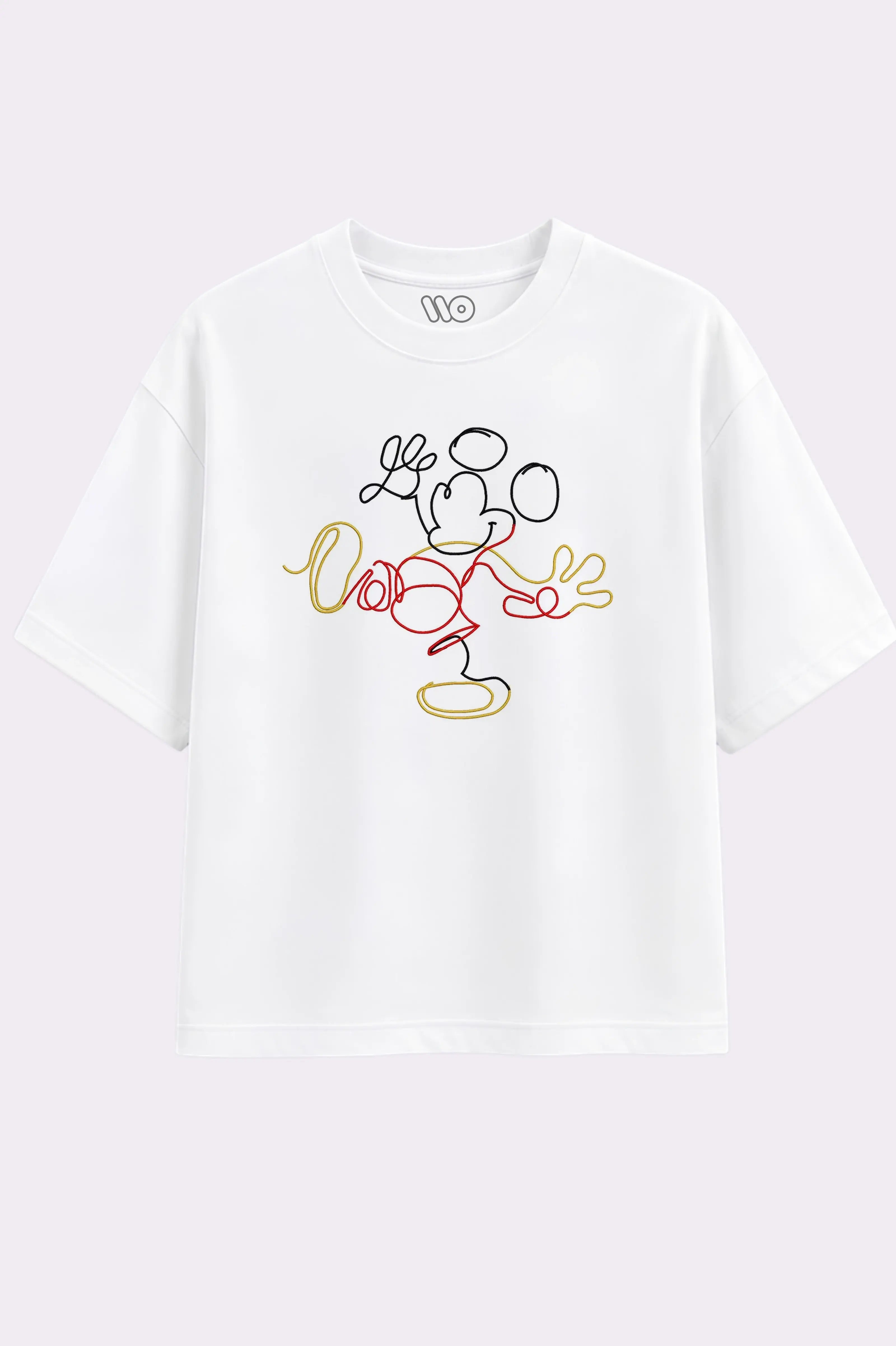 Mickey Mouse Sketch White T-Shirt