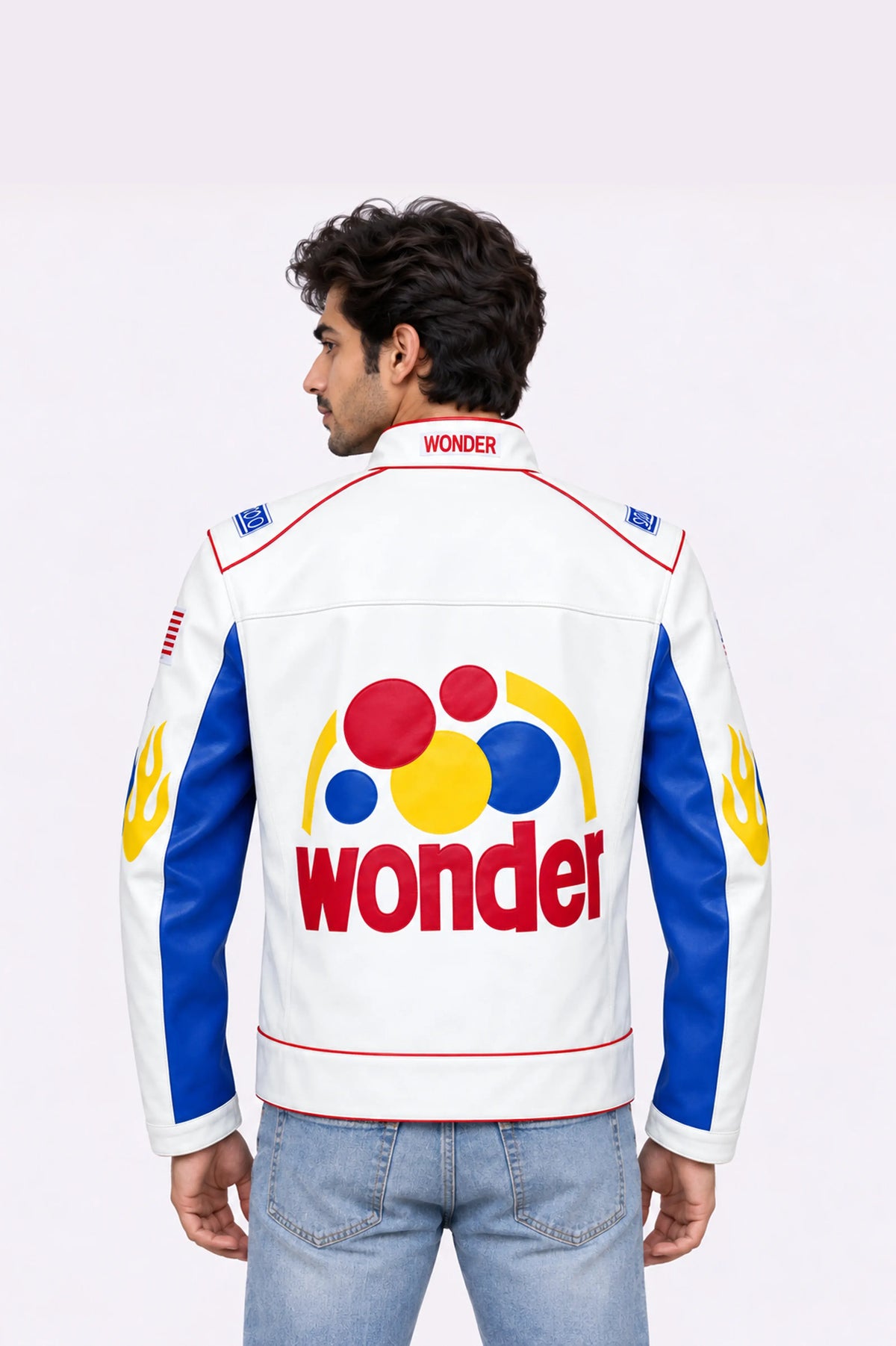 Wonder Racing Faux Leather Jacket