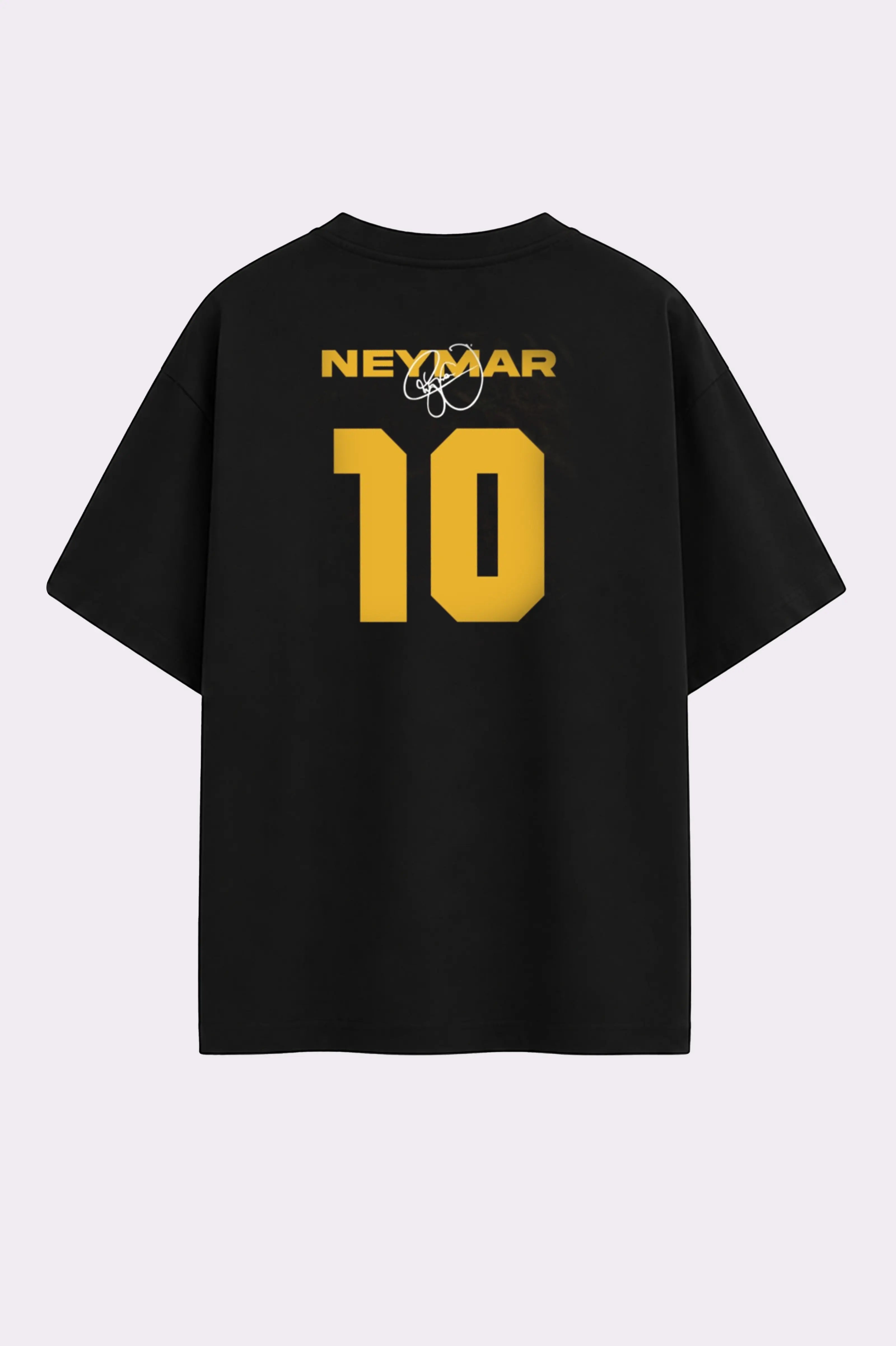 Neymar 10 Graphic Black T-Shirt