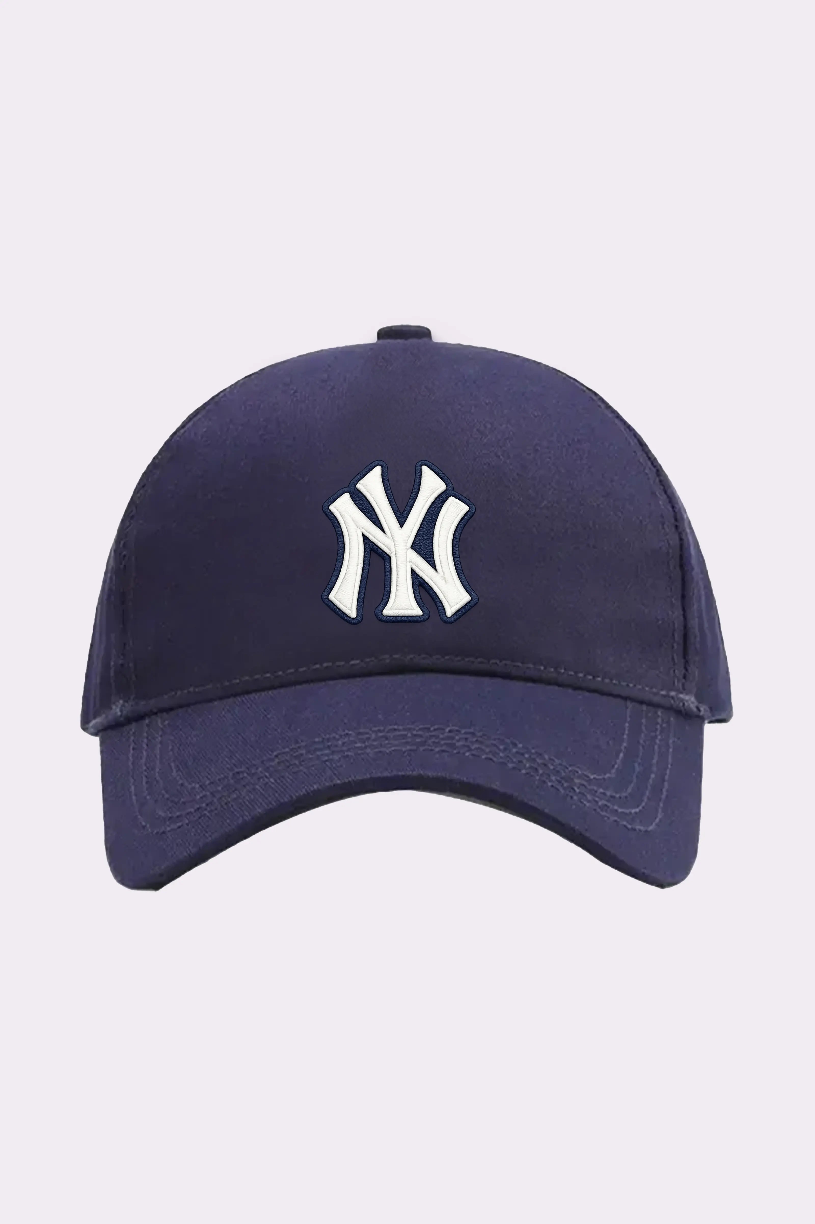 New York Navy Blue Embroidered Cap
