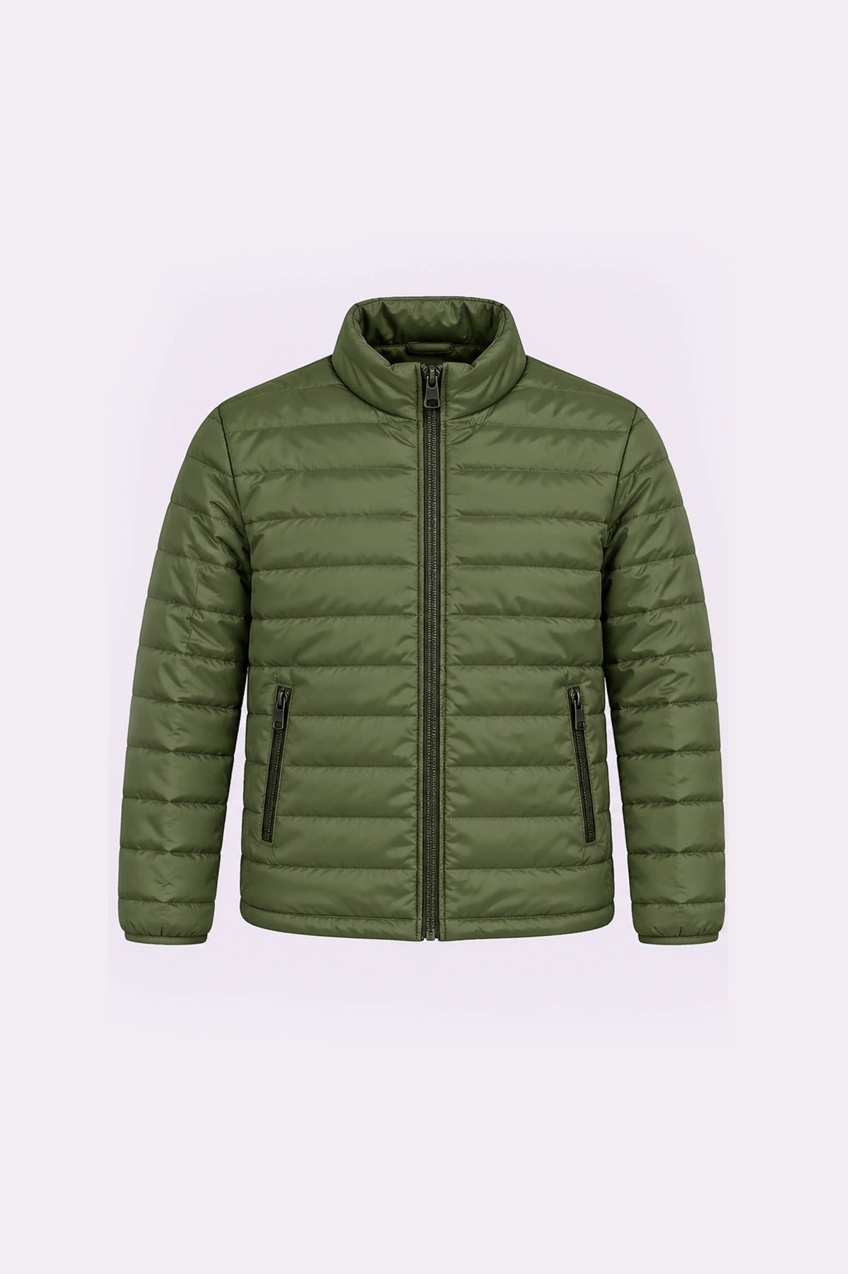 Green Lightweight Puffer Jacket