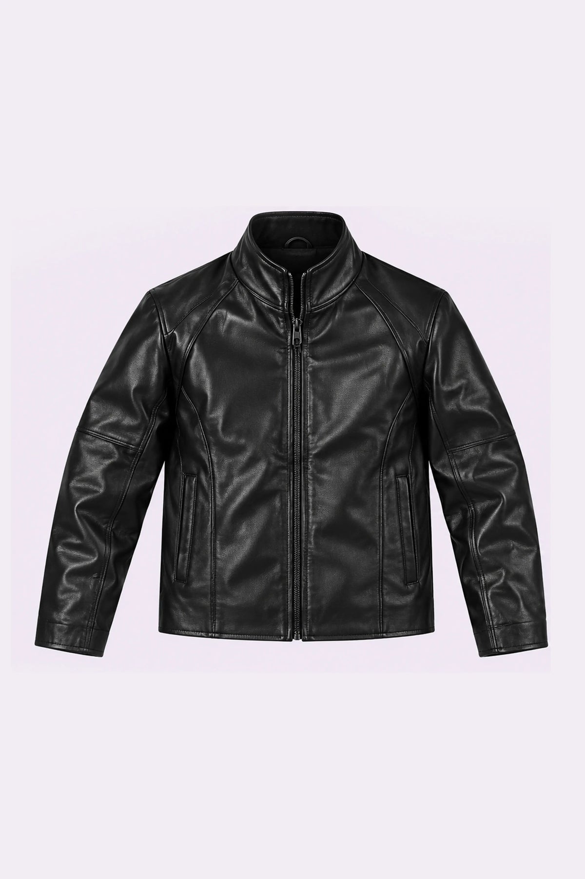 Black Leather Moto Jacket