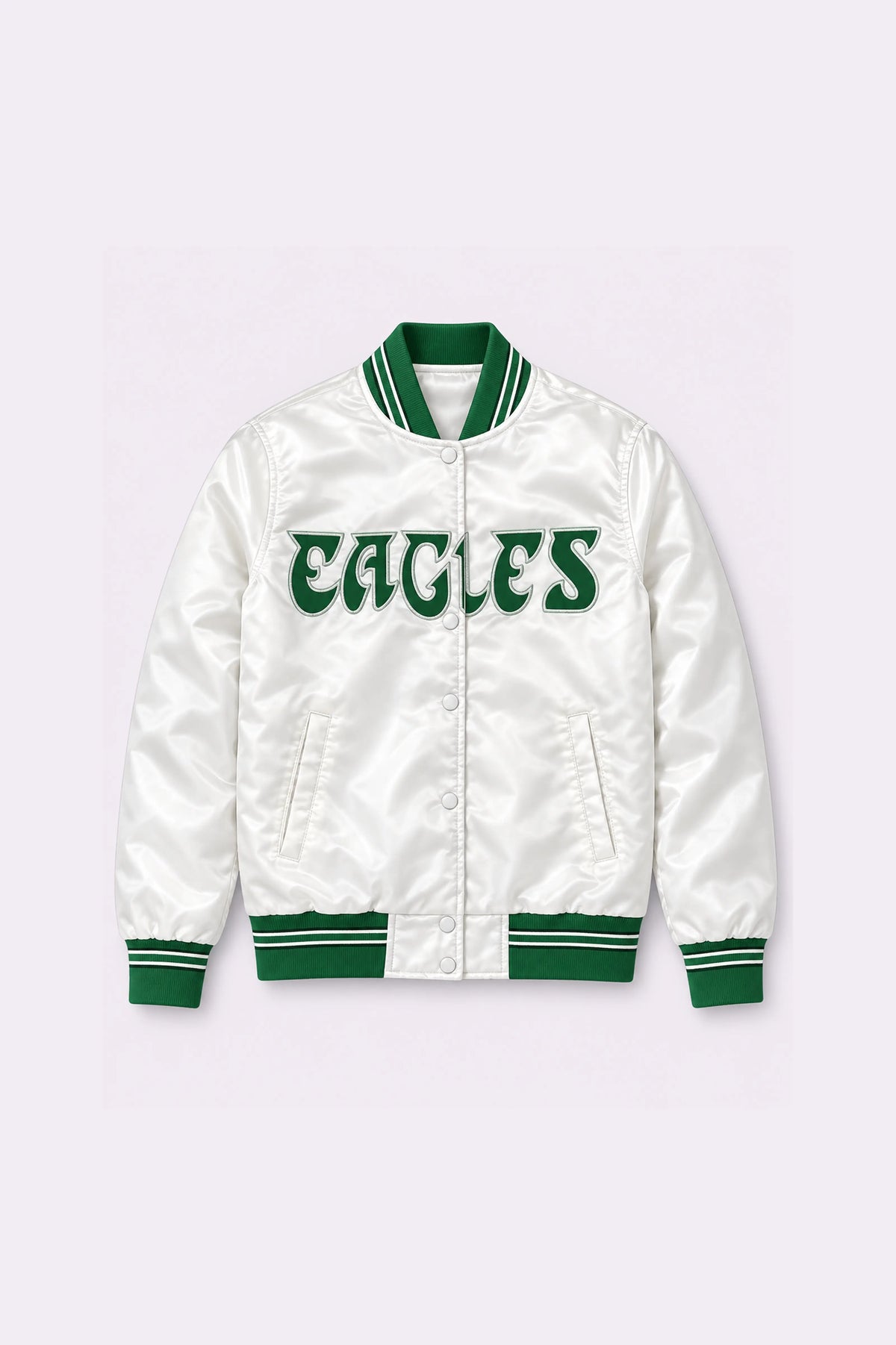 Eagles White Satin Jacket