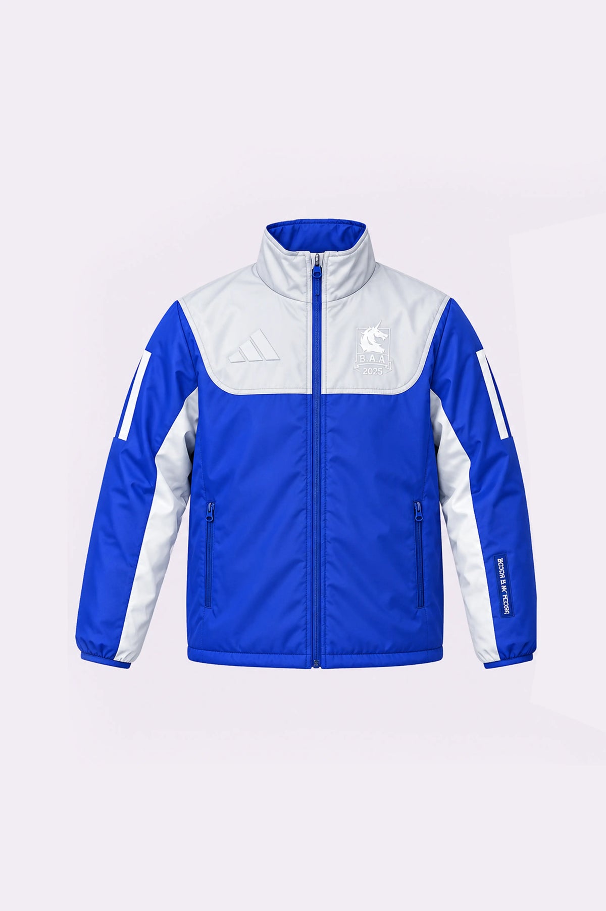 Blue Track Jacket - front view