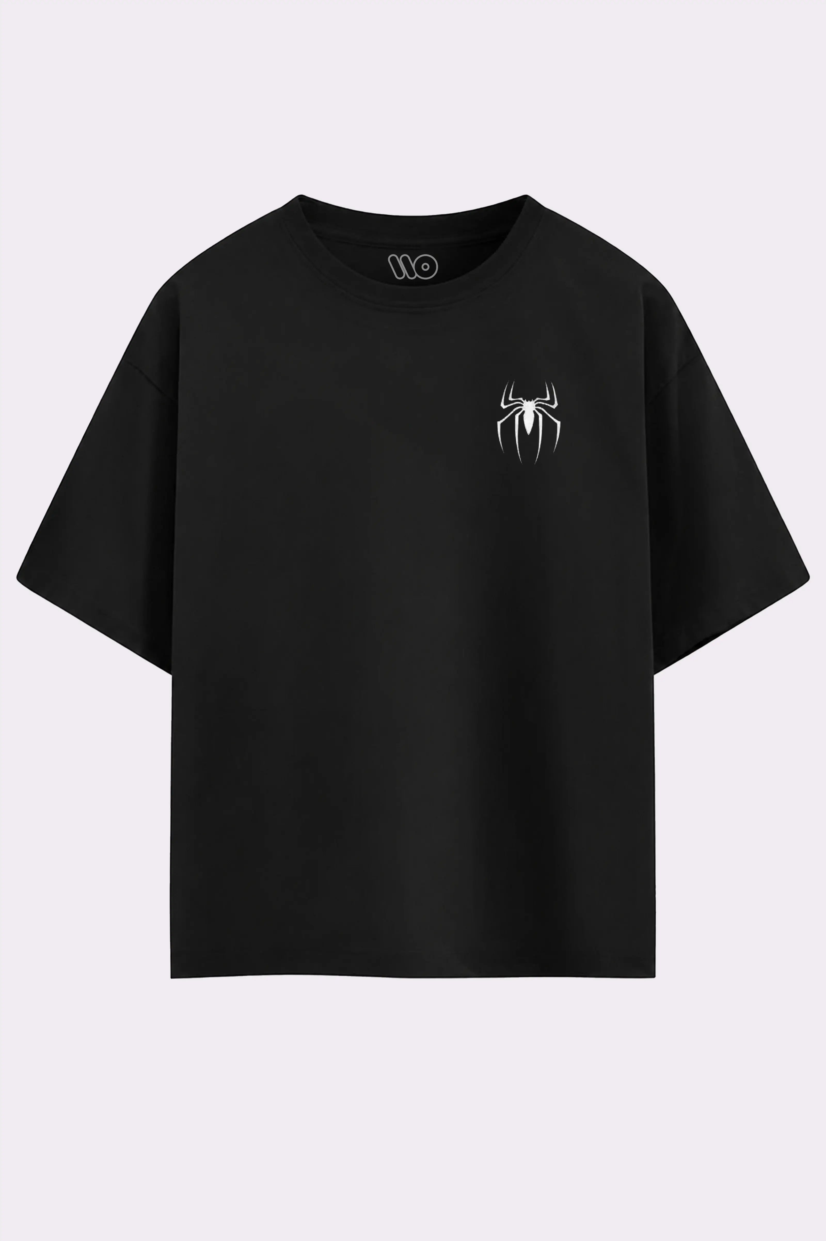 Spider Man Oversized Black T-Shirt