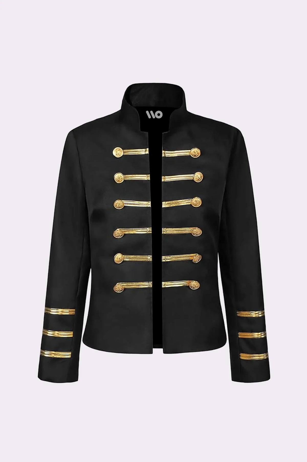 Black Military Parade Jacket