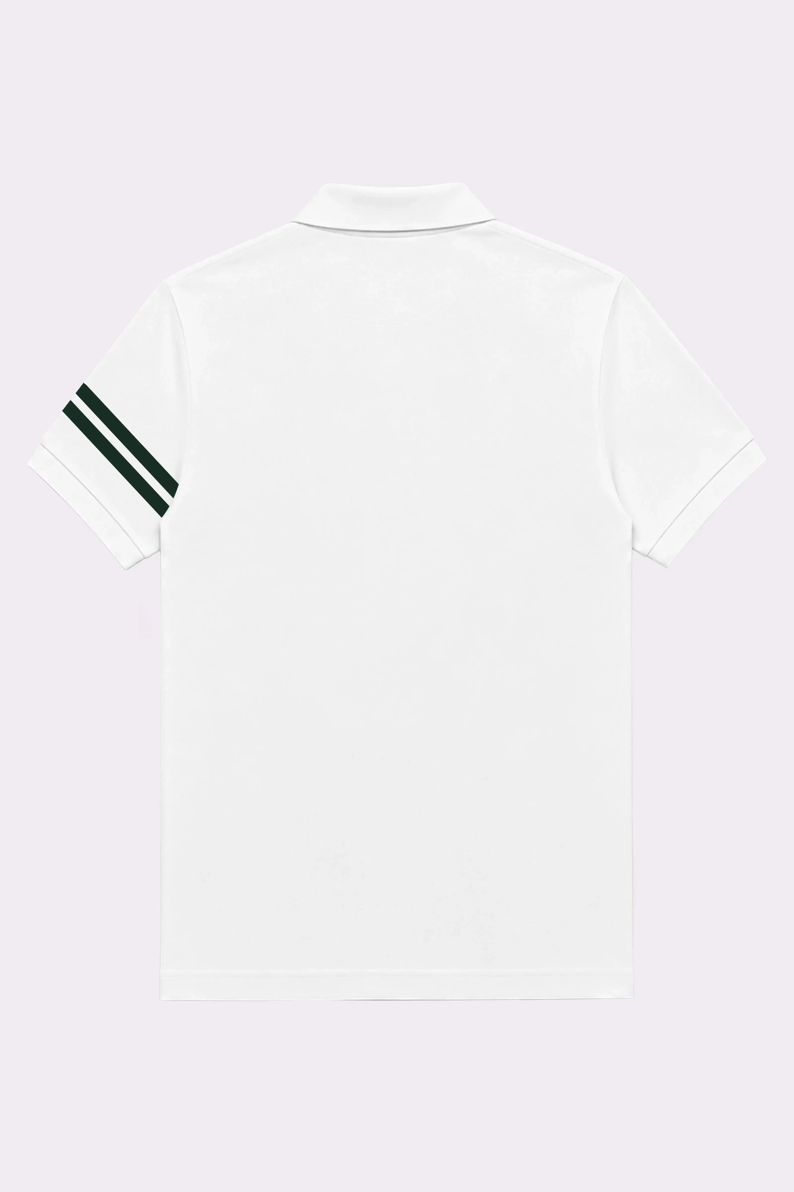 Sunday Printed White Polo Shirt