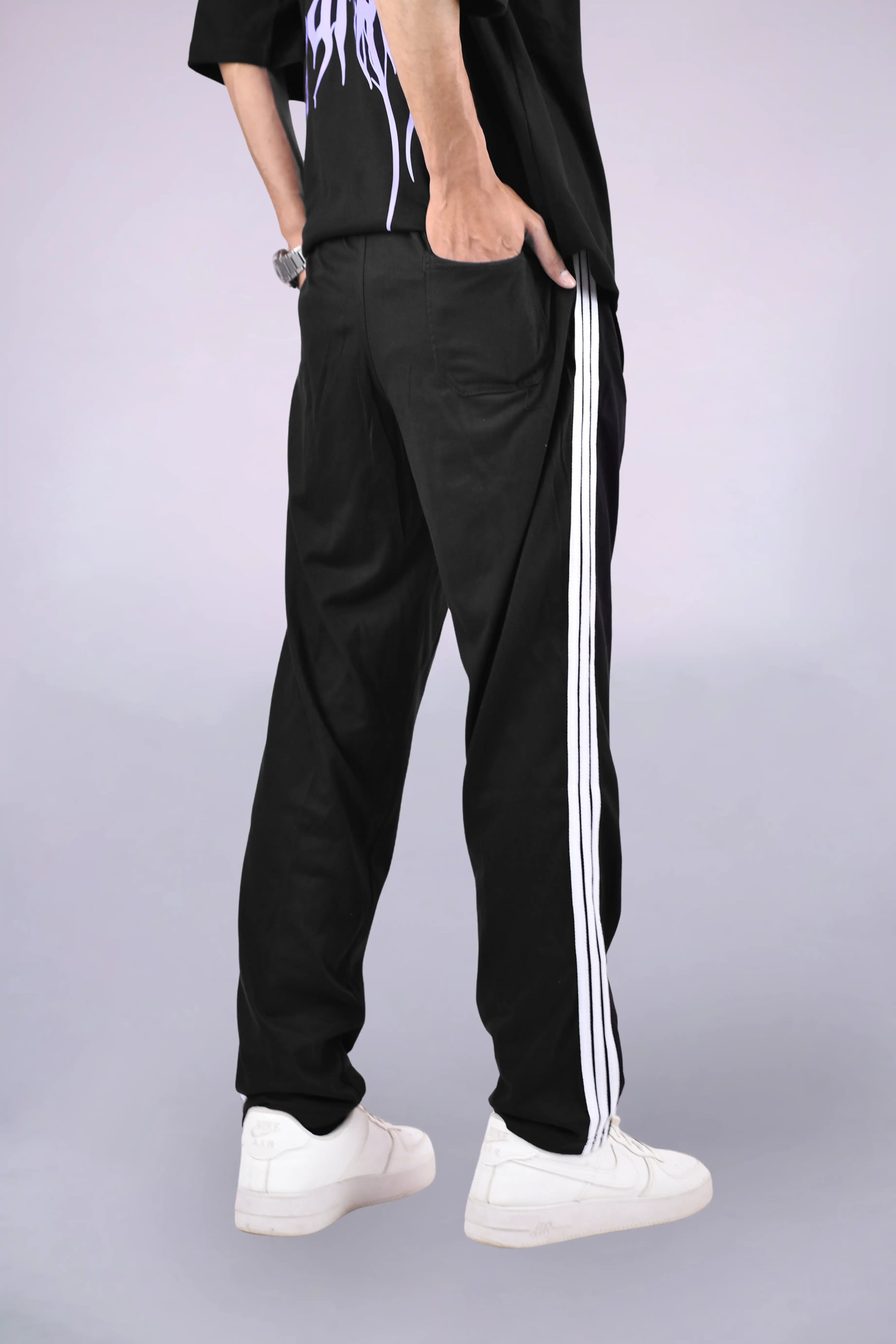 Men’s Adidas Firebird Classic Black Trousers