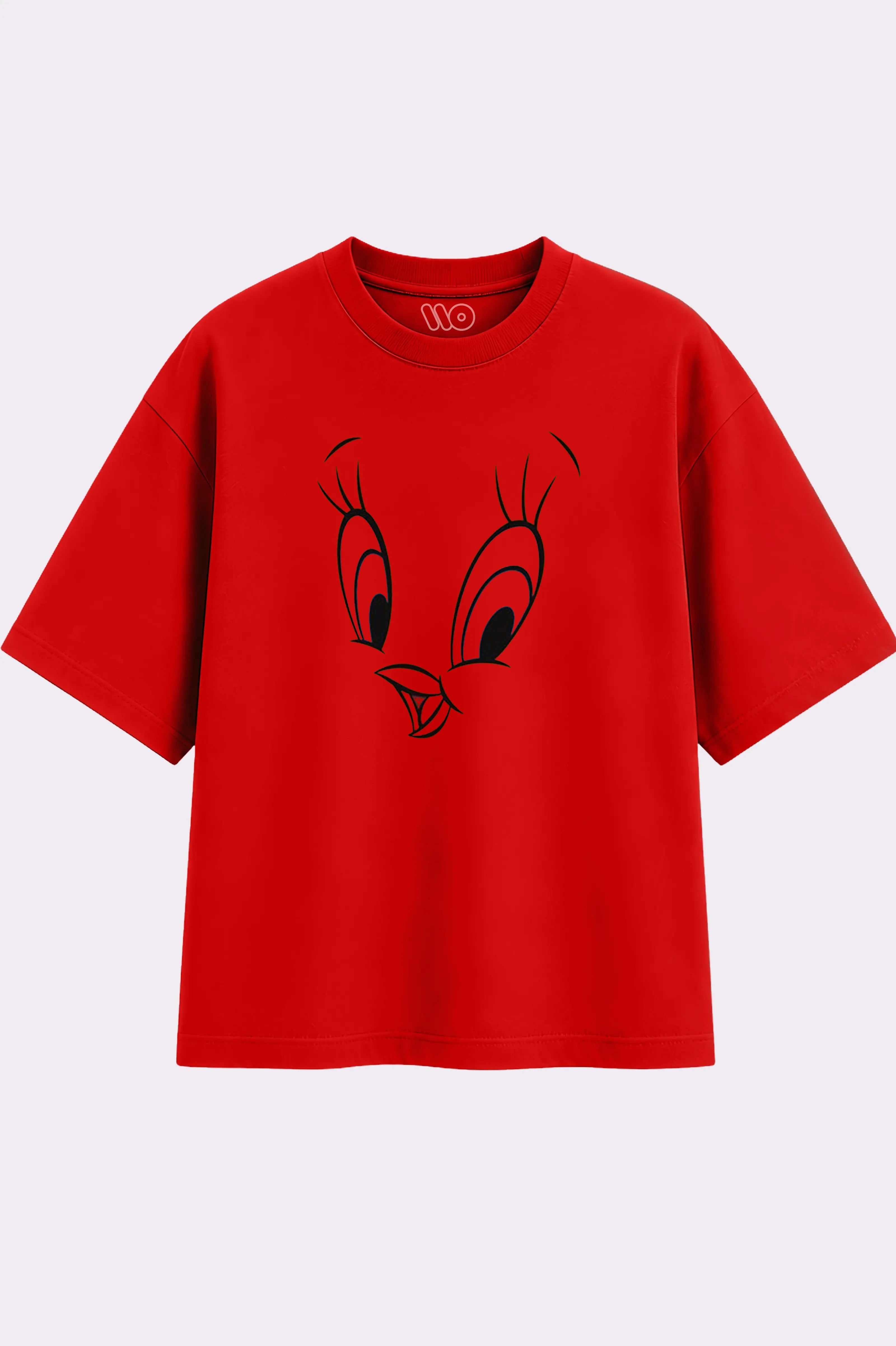 Tweety Bird Red Oversized T-Shirt