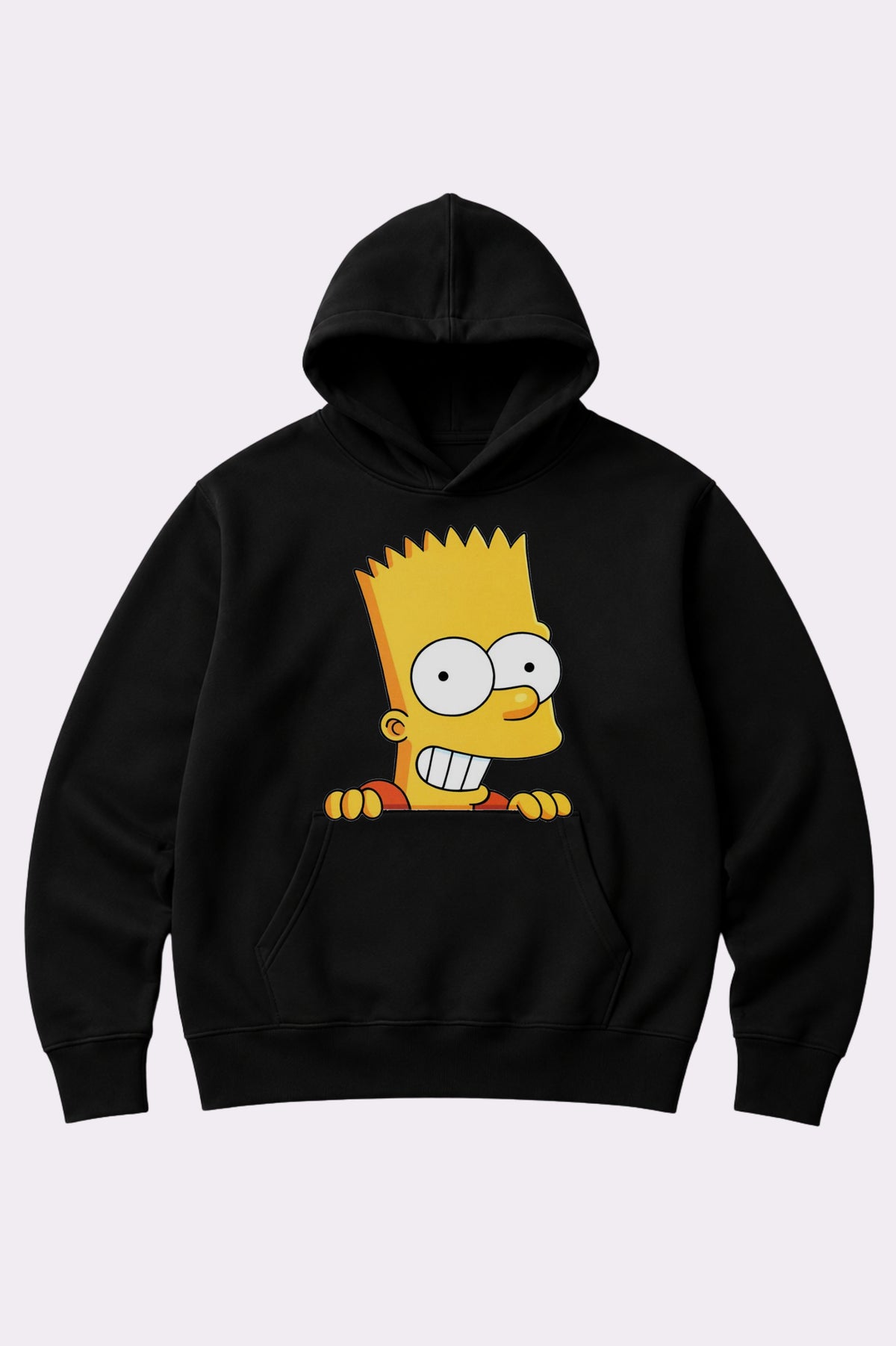 Bart Simpson Juniors Black Graphic Hoodie