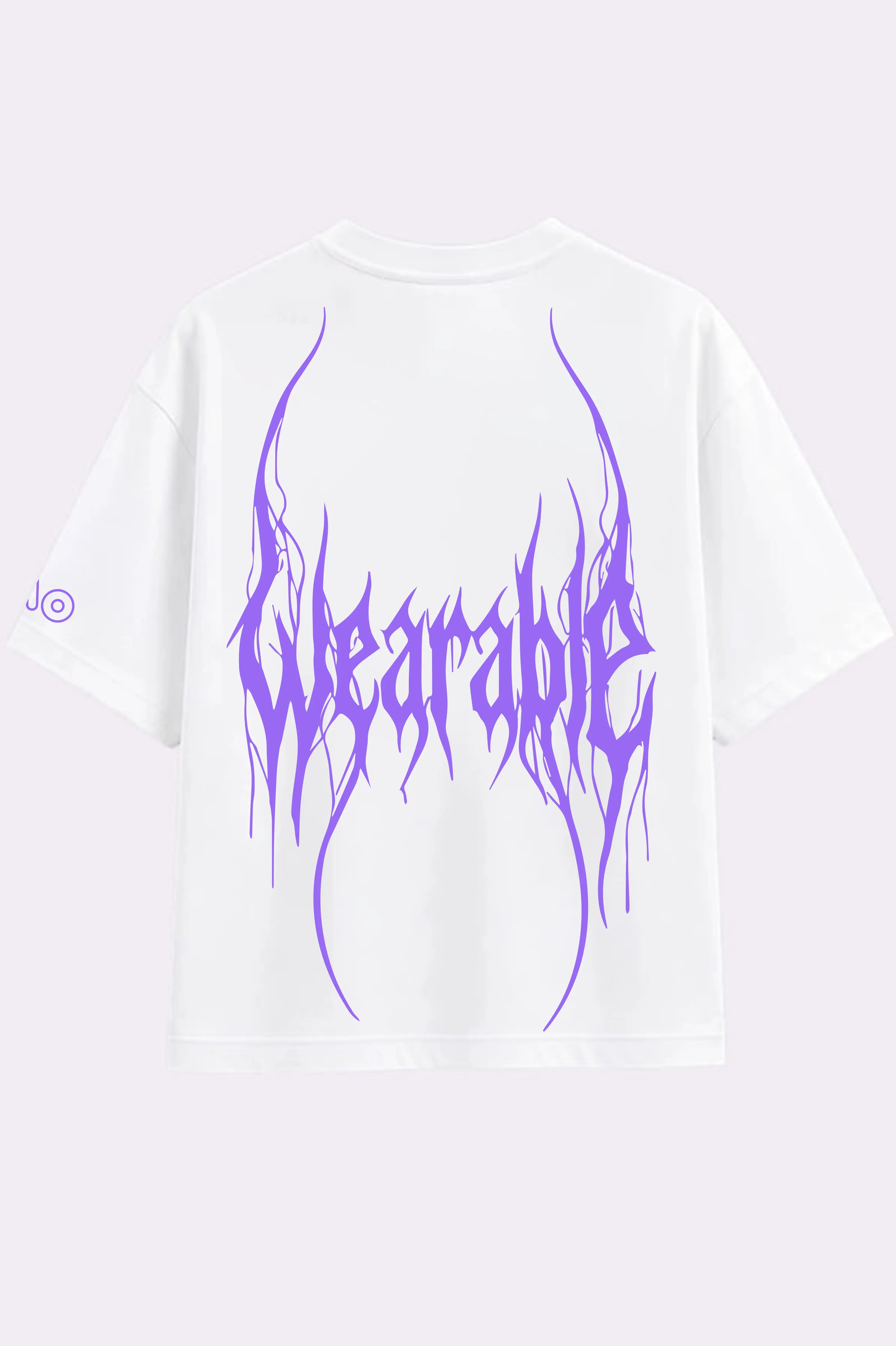 Death Metal White Oversized T-Shirt