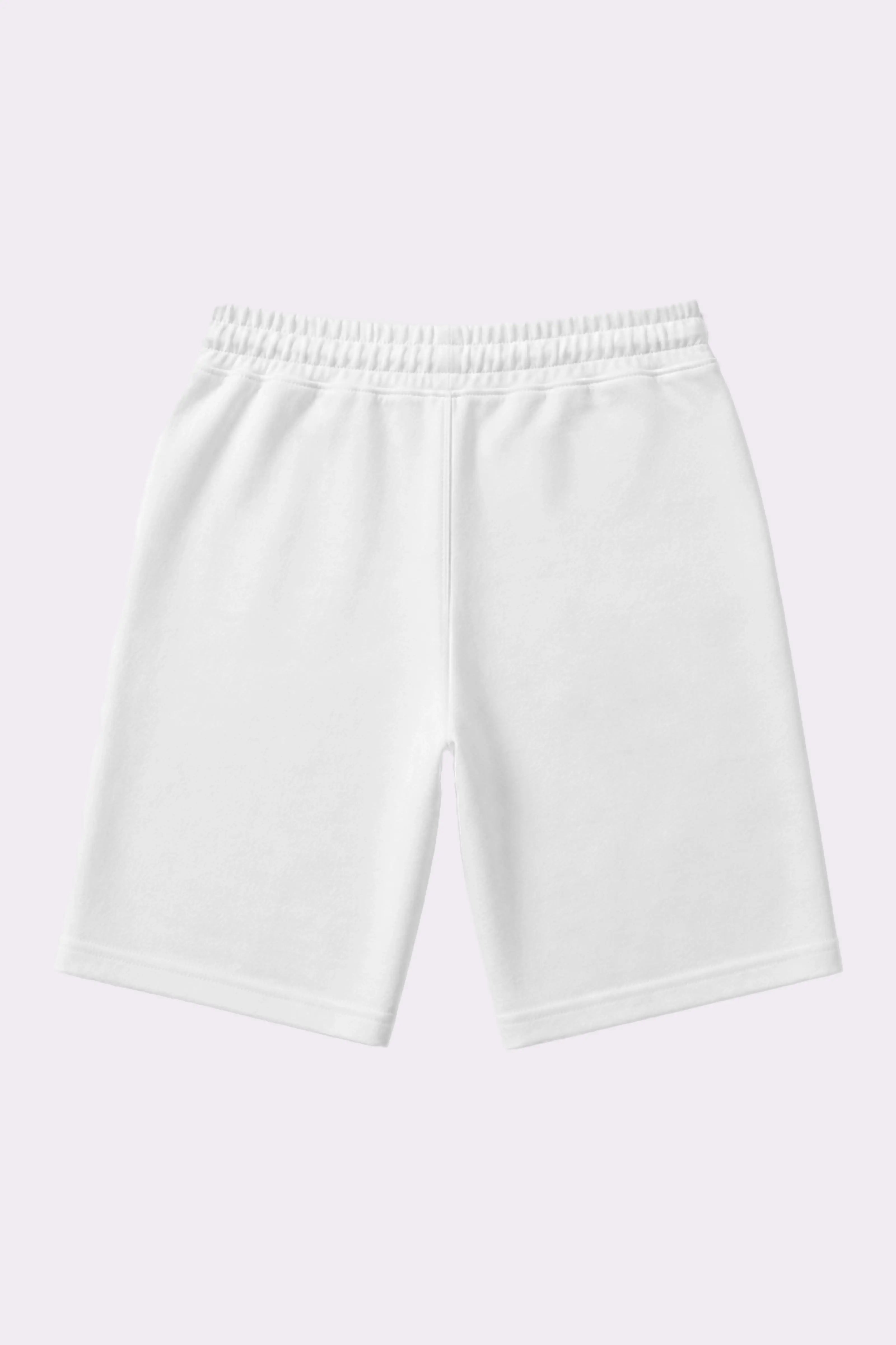 White Cotton Bermuda Shorts