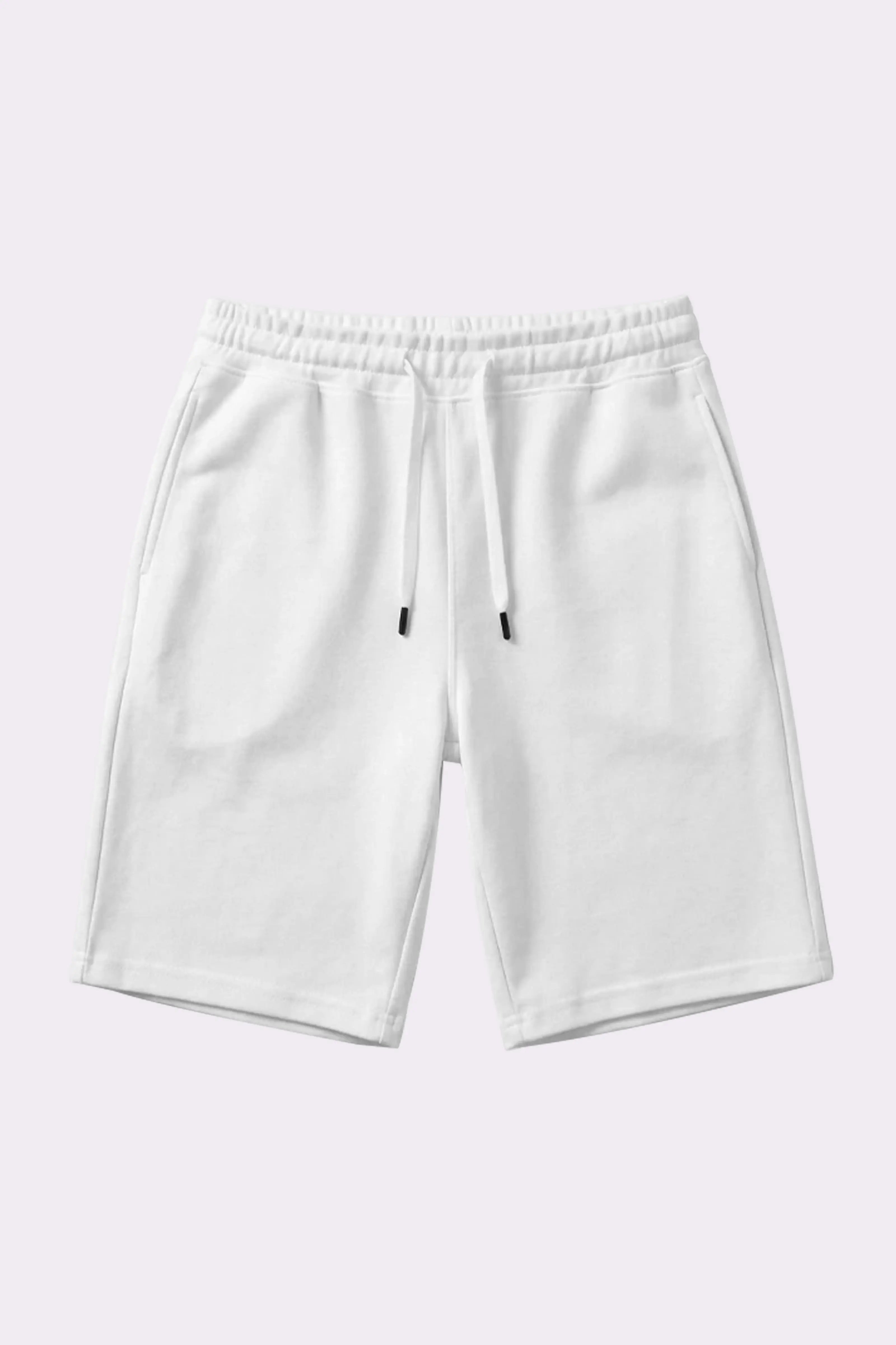 White Cotton Bermuda Shorts