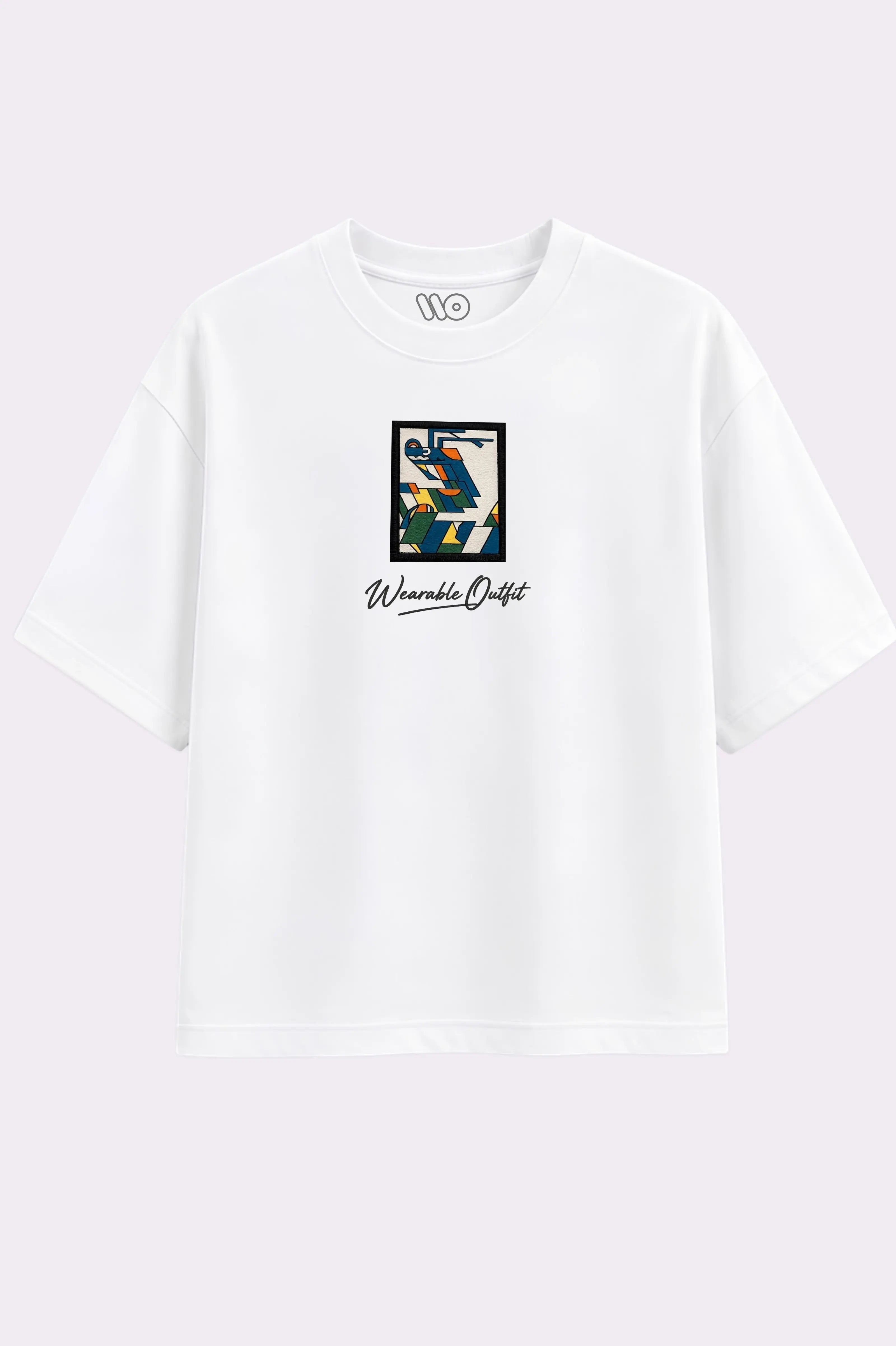 Wearable Outfit White Embroidered T-Shirt