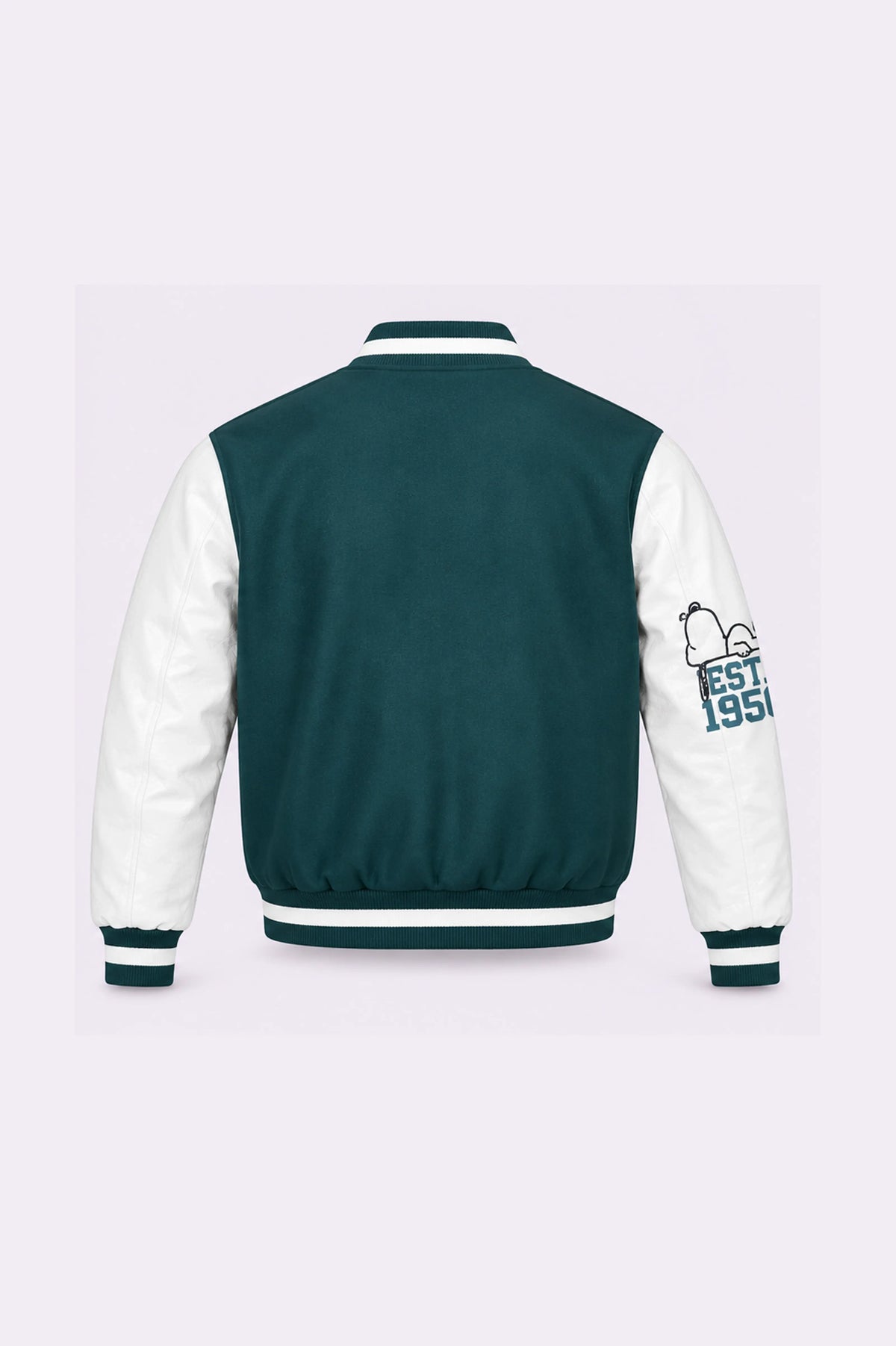 Green Varsity Jacket - back view