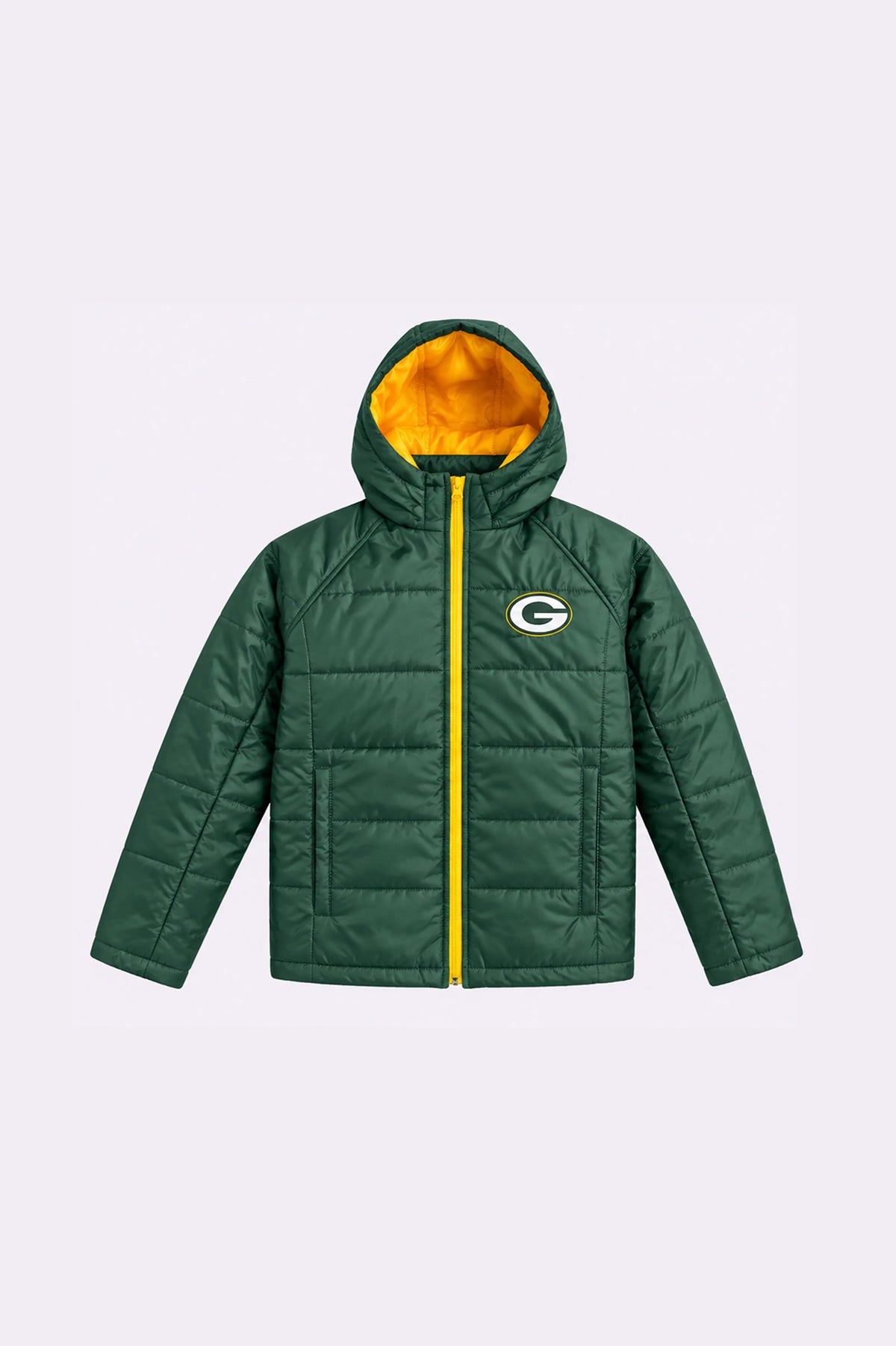 Green Hooded Jacket - front view