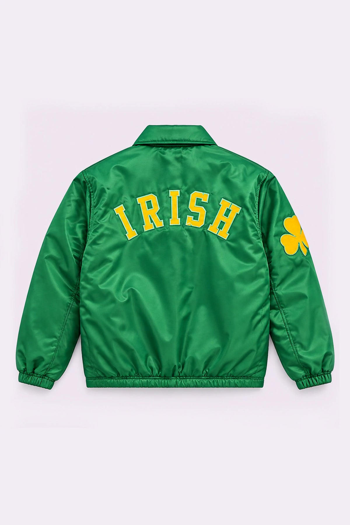 Green Satin Windbreaker Jacket