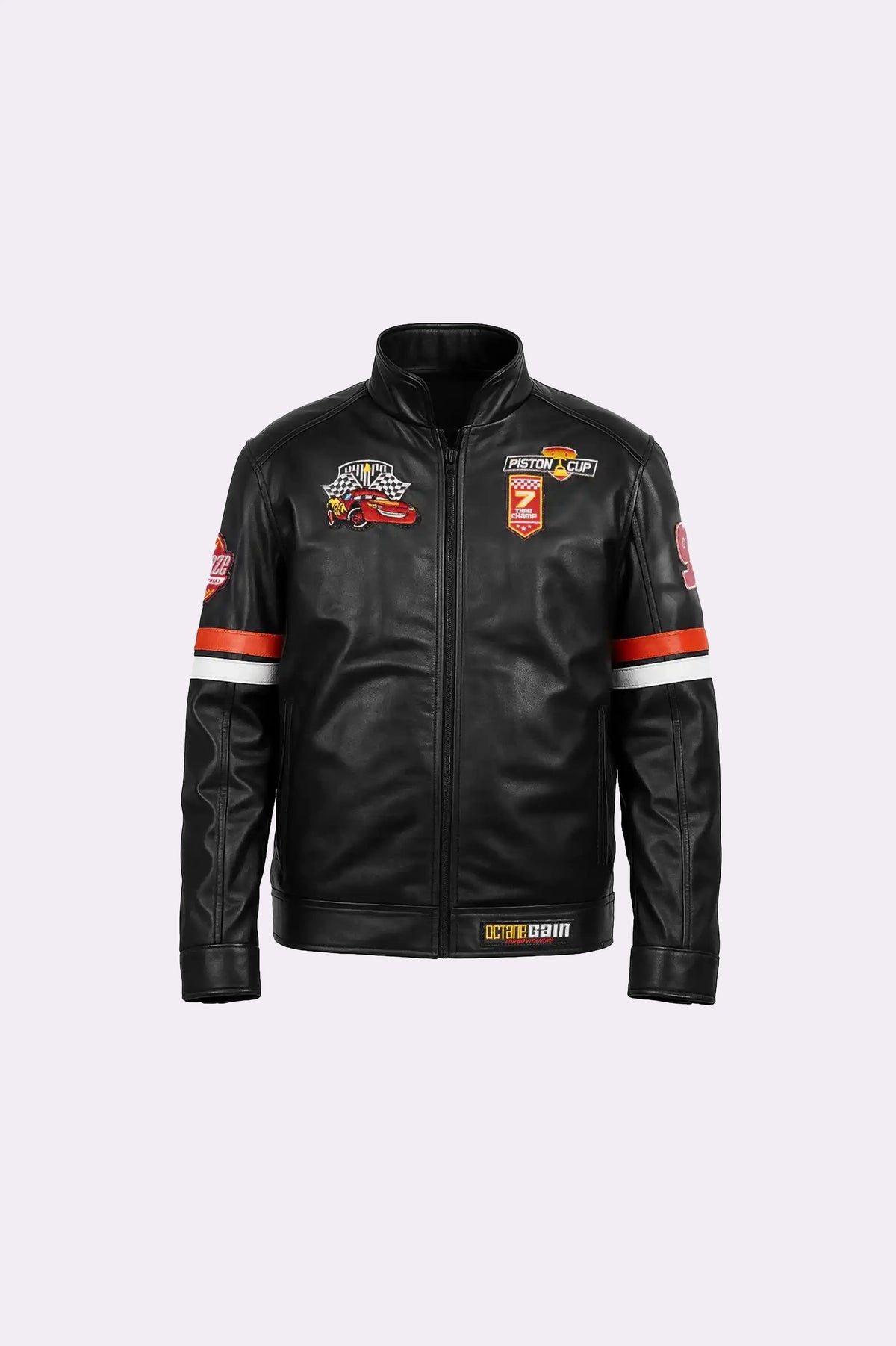 Lightning McQueen Black Leather Jacket