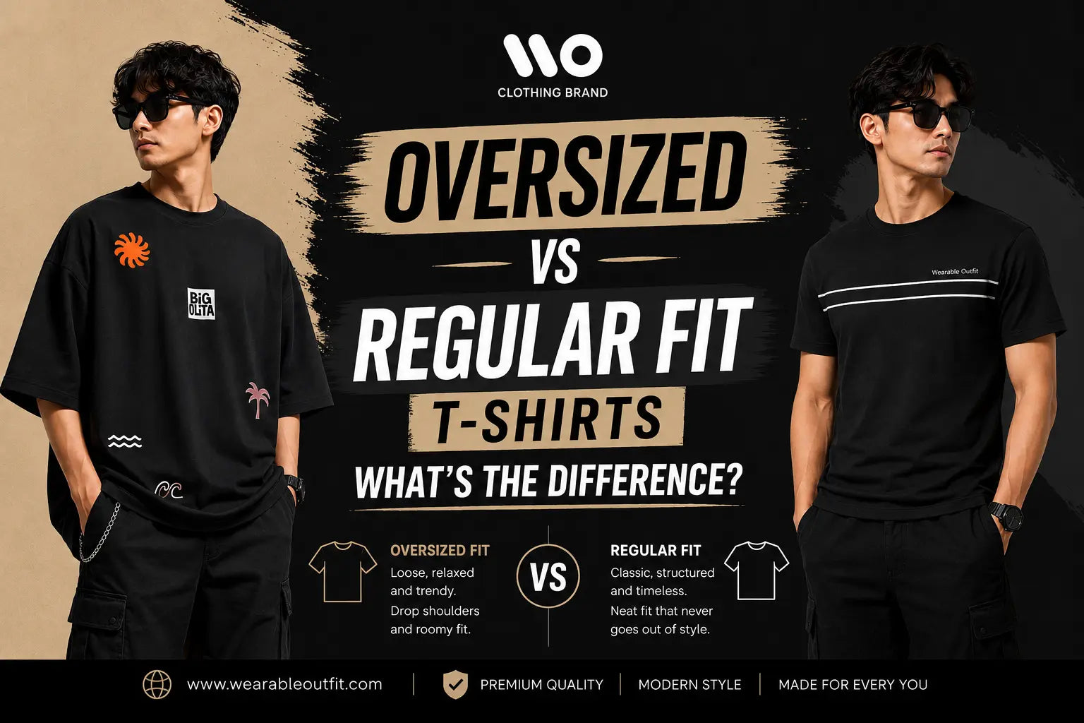 Oversized vs Regular Fit T-Shirts: What's the Difference?