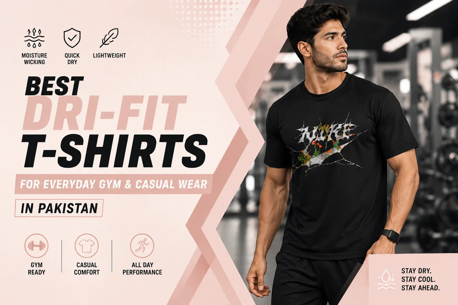 Best Dri-Fit T-Shirts for Everyday Gym & Casual Wear in Pakistan